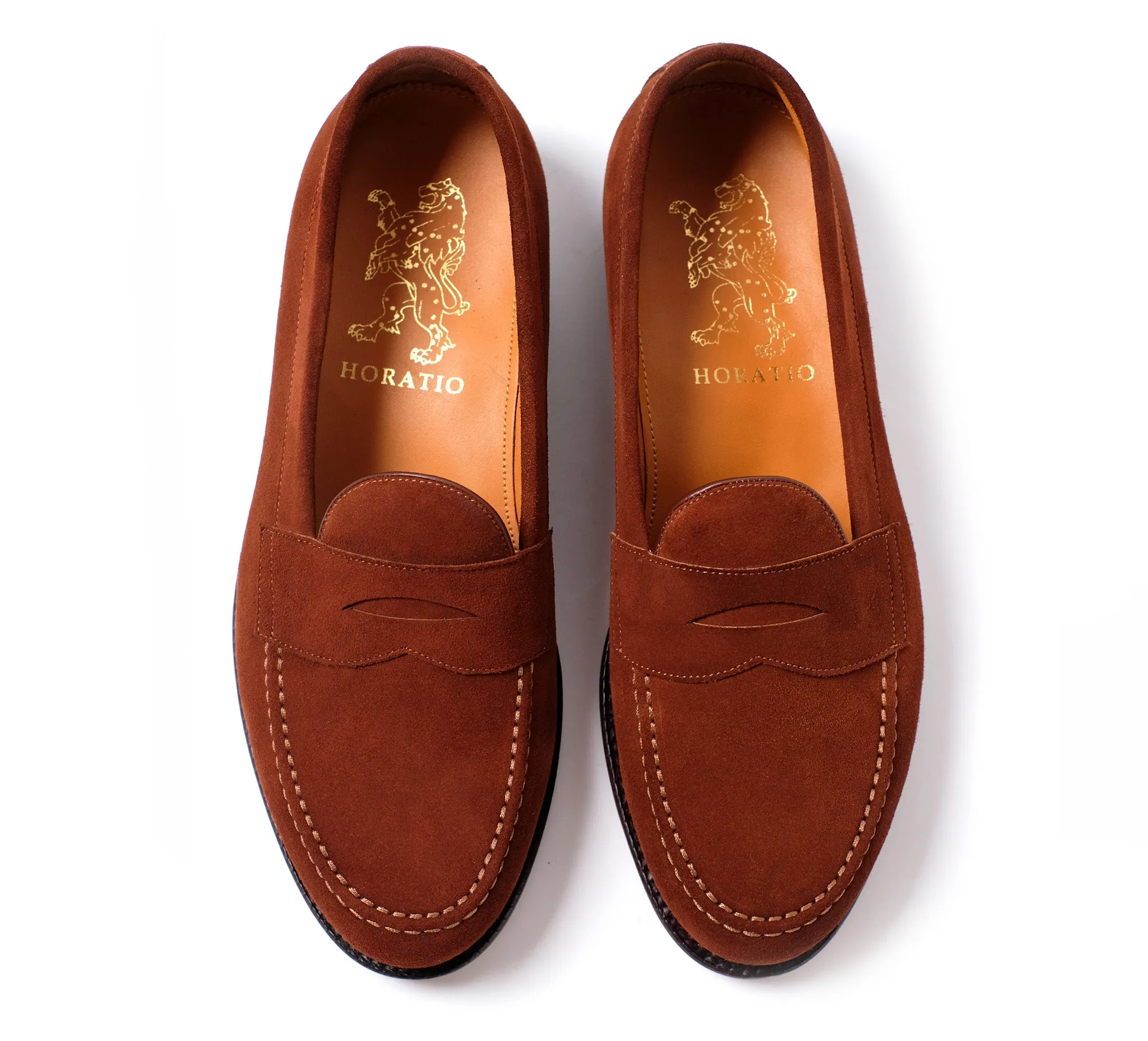 Dartmouth Loafer - Cognac Suede sold by Horatio London product image thumbnail 3