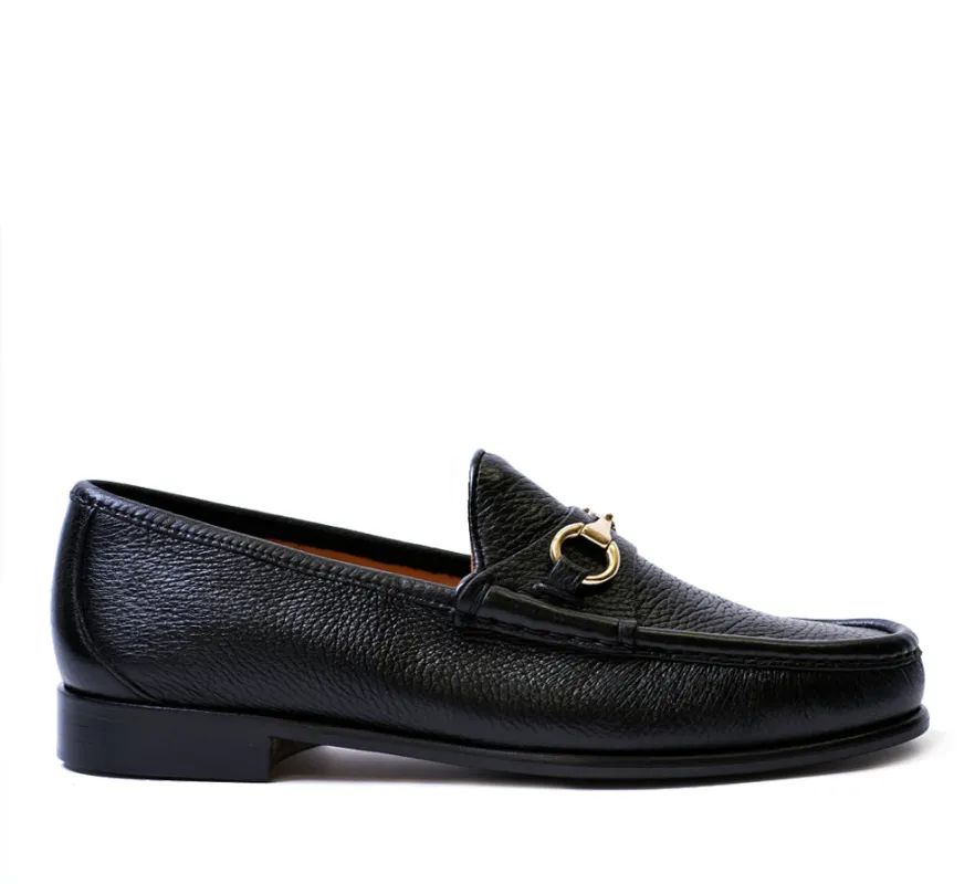 Beaufoy Loafer - Womens Black Grain made by Horatio London