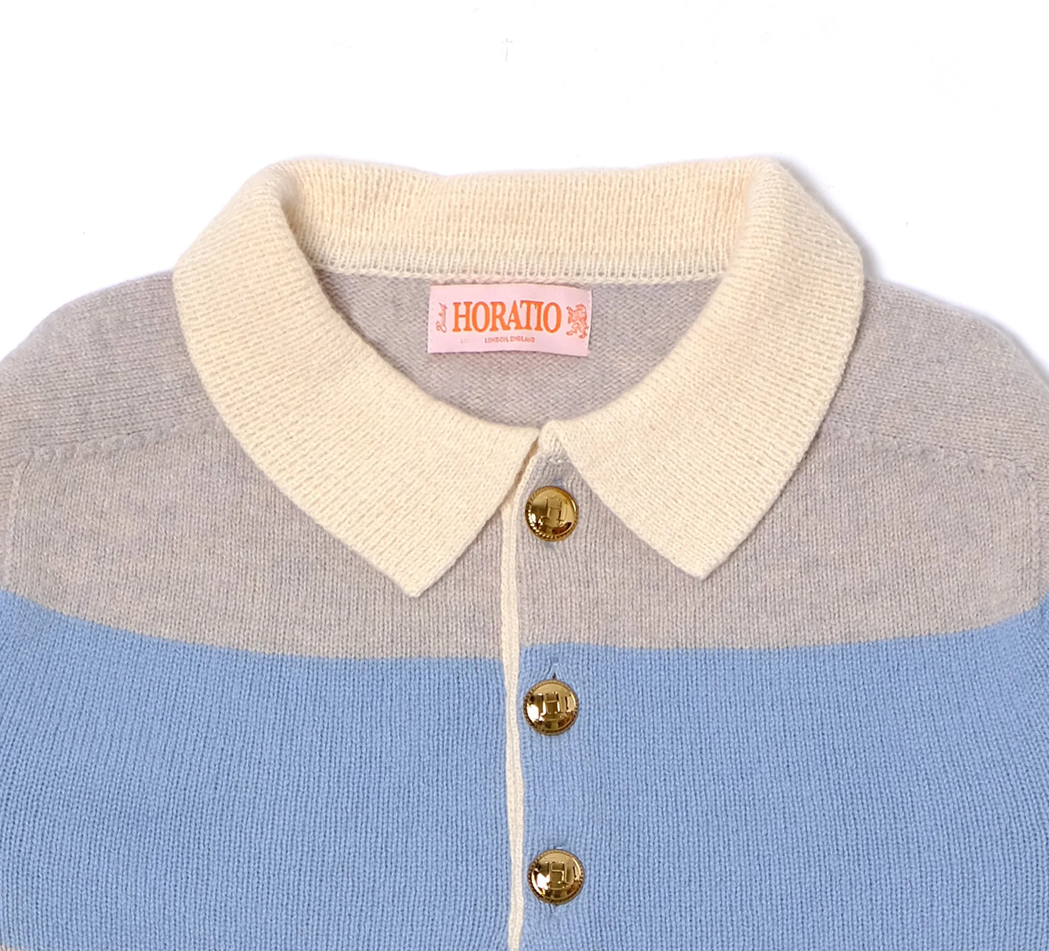 Culnady Knitted Rugby - Grey Blue sold by Horatio London product image thumbnail 2