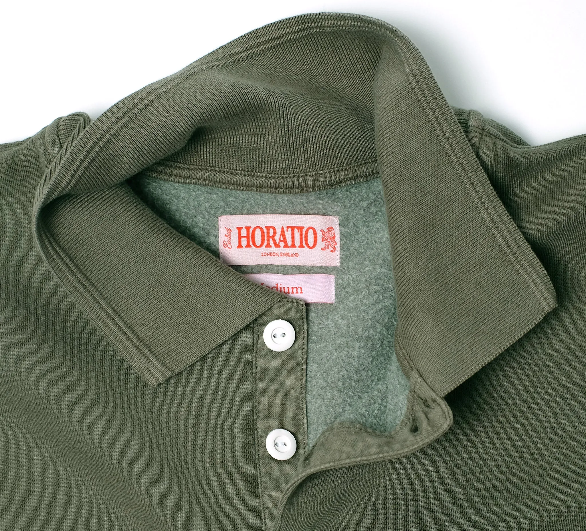 Lindon Rugby Sweatshirt - Olive sold by Horatio London product image thumbnail 2