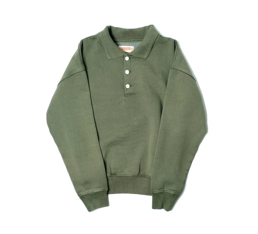 Lindon Rugby Sweatshirt - Olive made by Olive