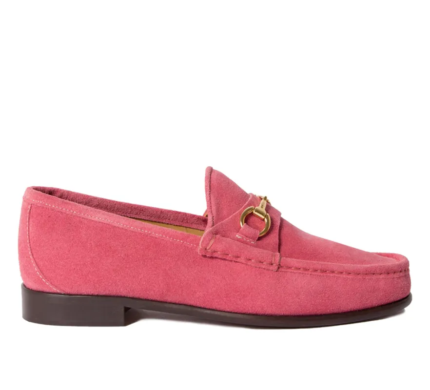 Beaufoy Loafer - Pink Suede made by Horatio London