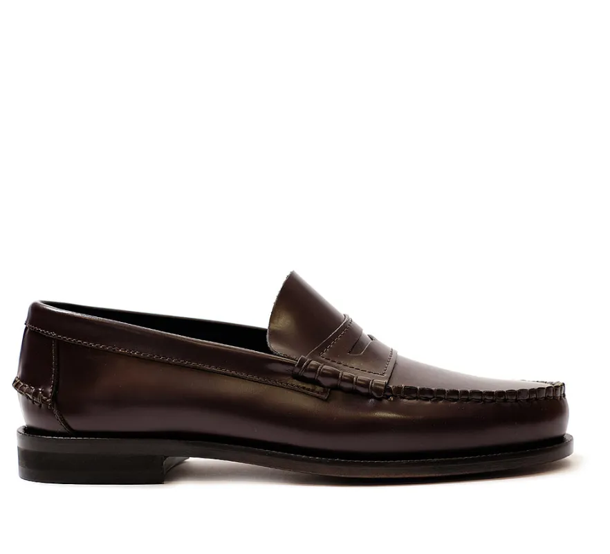 Hanover Loafer - Womens Burgundy Shine made by Horatio London