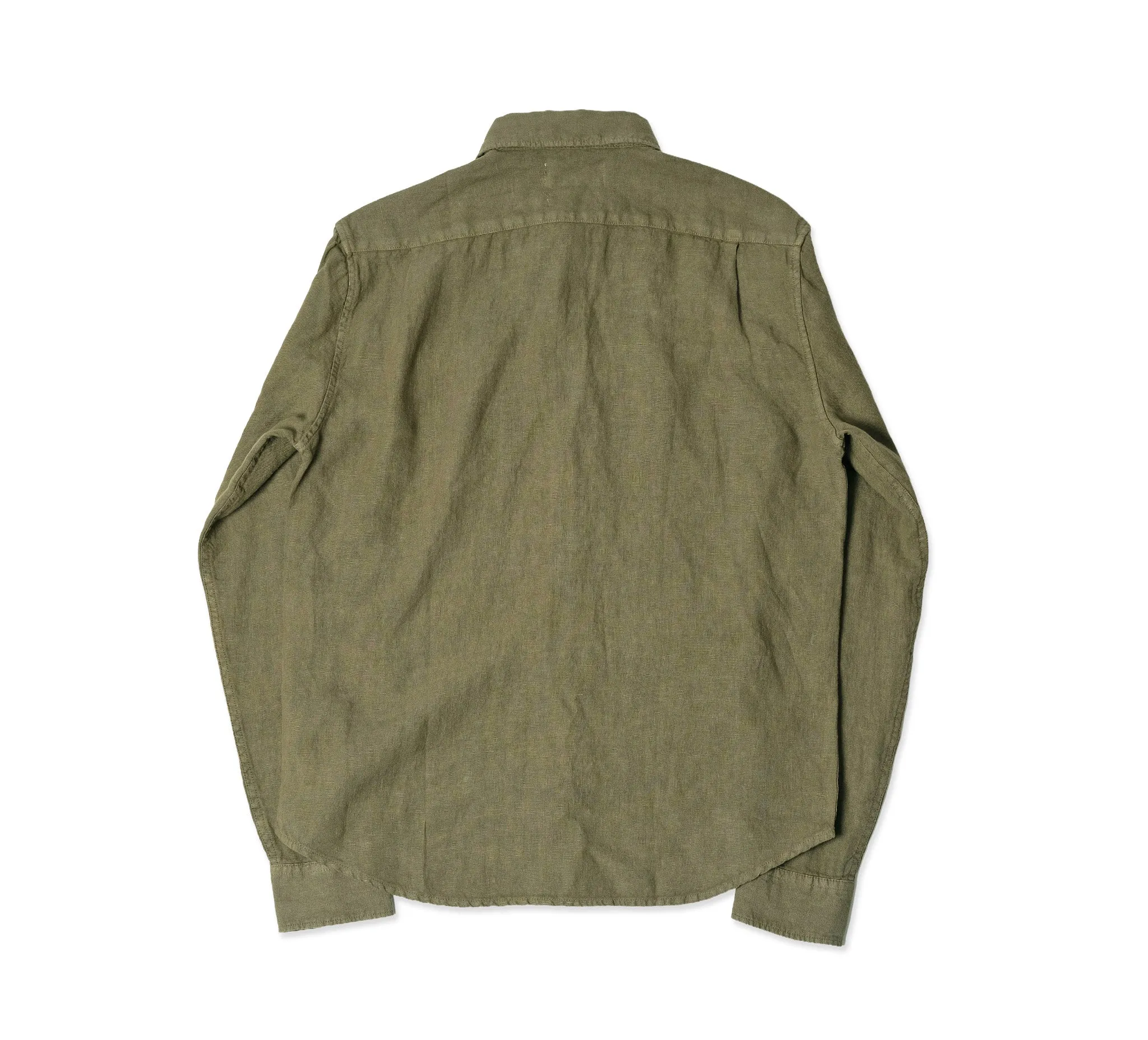 Tirreno Linen Shirt - Olive sold by Horatio London product image thumbnail 4