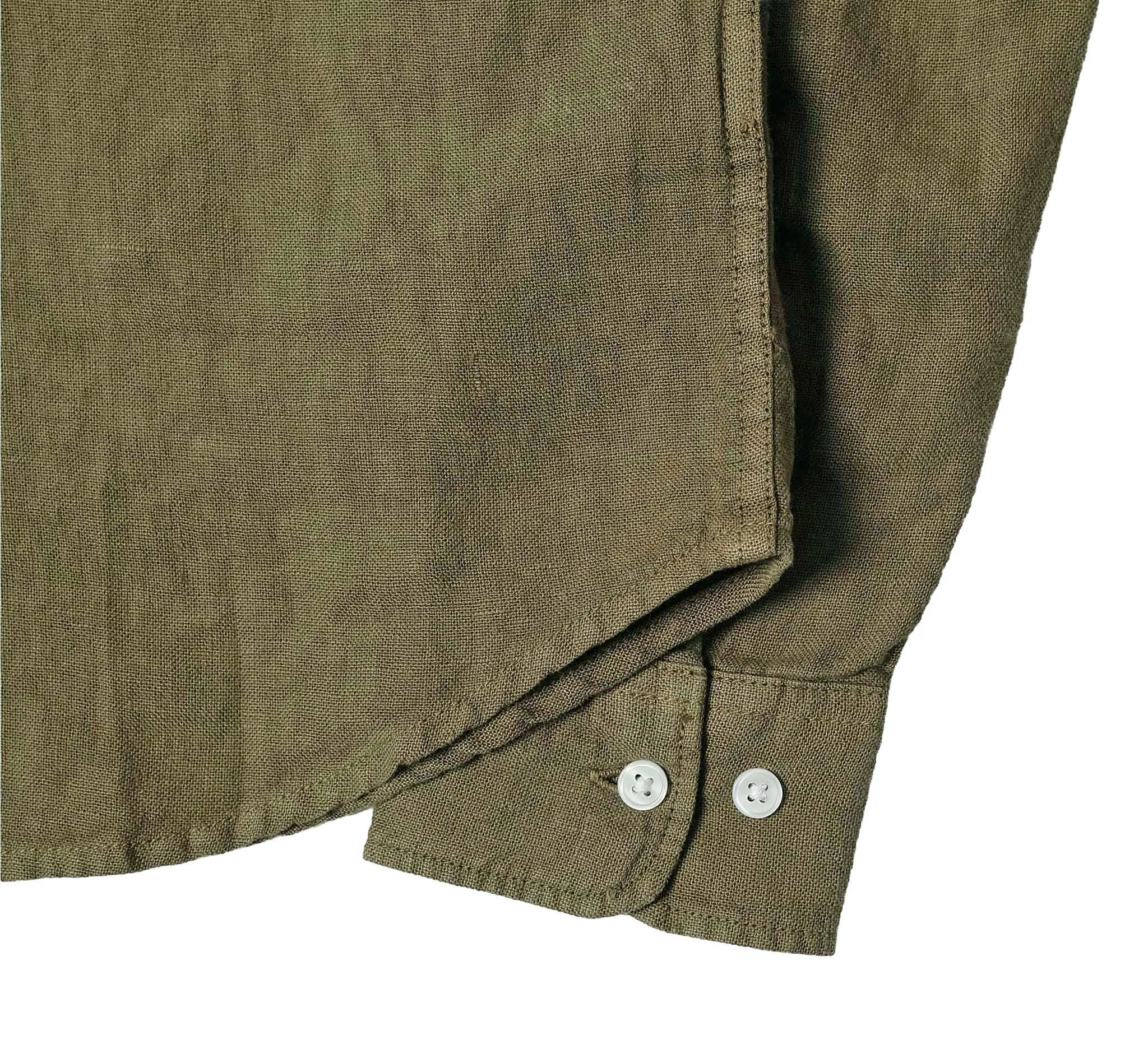 Tirreno Linen Shirt - Olive sold by Horatio London product image thumbnail 3