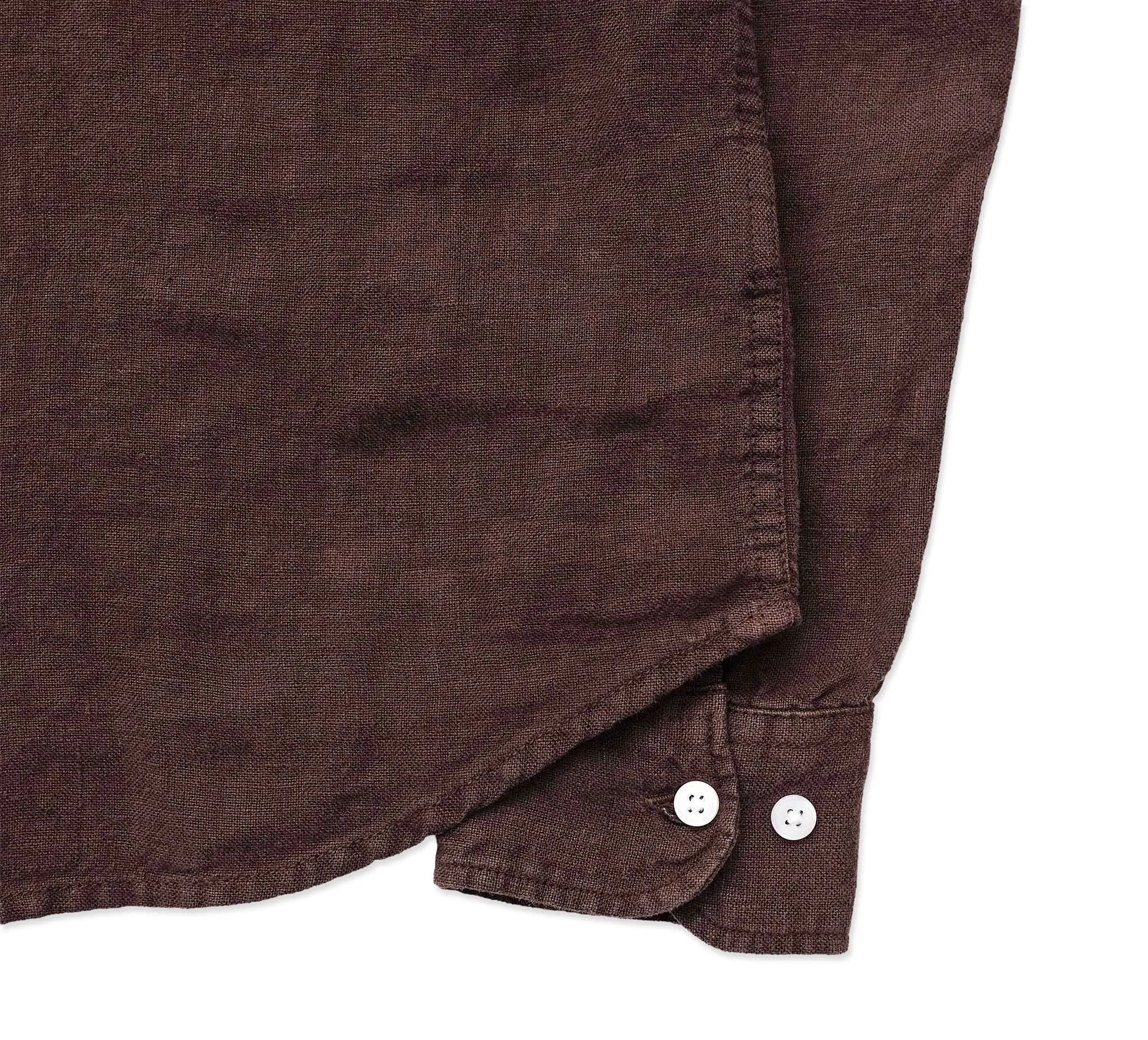 Tirreno Linen Shirt - Chocolate sold by Horatio London product image thumbnail 3
