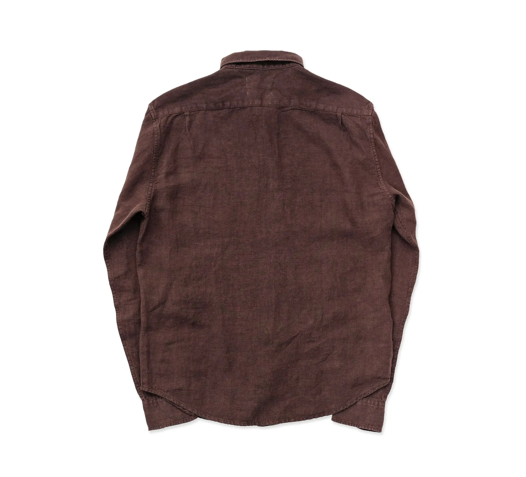 Tirreno Linen Shirt - Chocolate sold by Horatio London product image thumbnail 5
