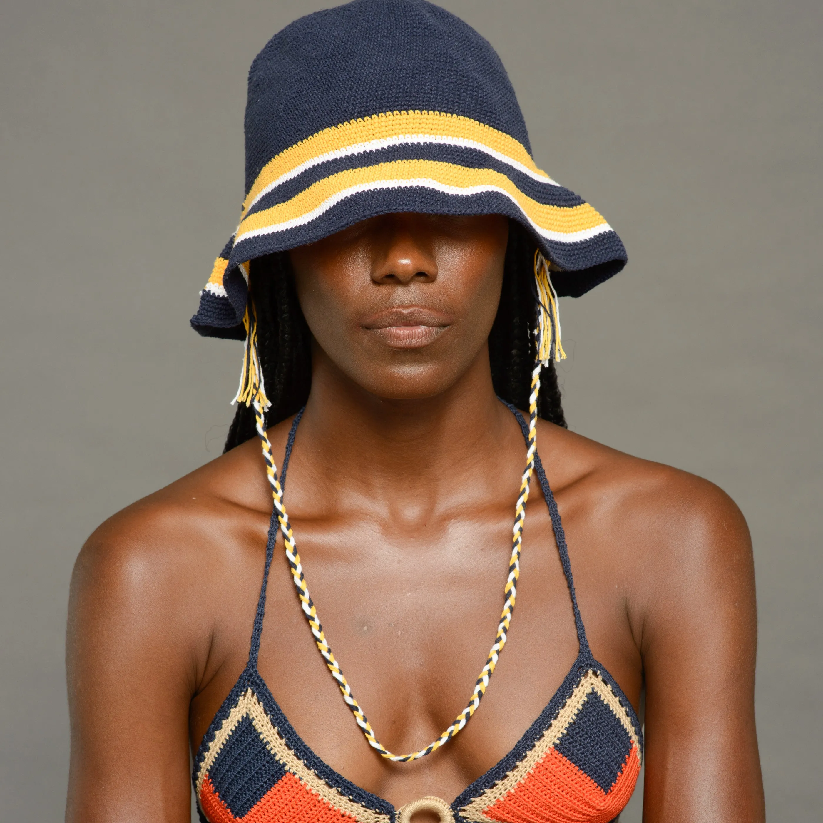 Kofia Hat Navy Soft Brim sold by Pipikini product image thumbnail 2