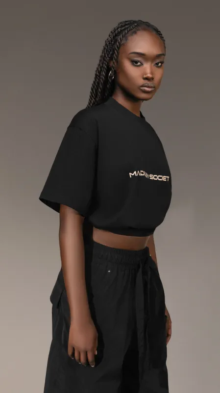 T-shirt "Made by Society" Crop - T25700 sold by Made by Society