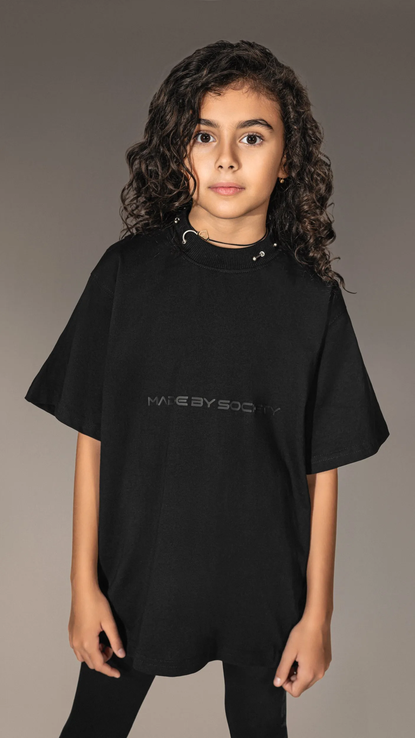 "Made by Society" Oversized Black T-Shirt - T35571 sold by Made by Society product image thumbnail 4