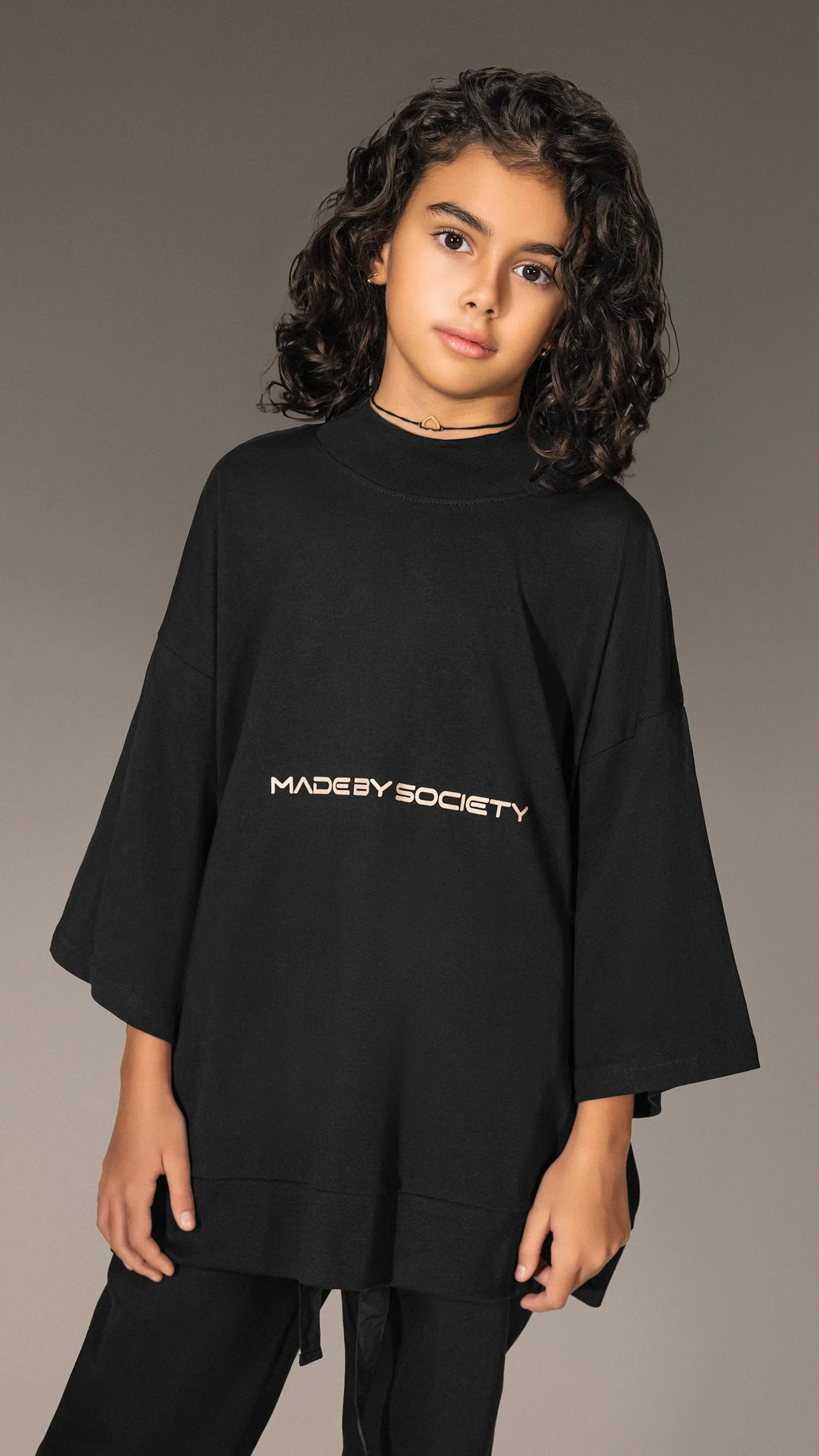Oversized T-shirt "Made by Society" - T35639 sold by Made by Society product image thumbnail 3