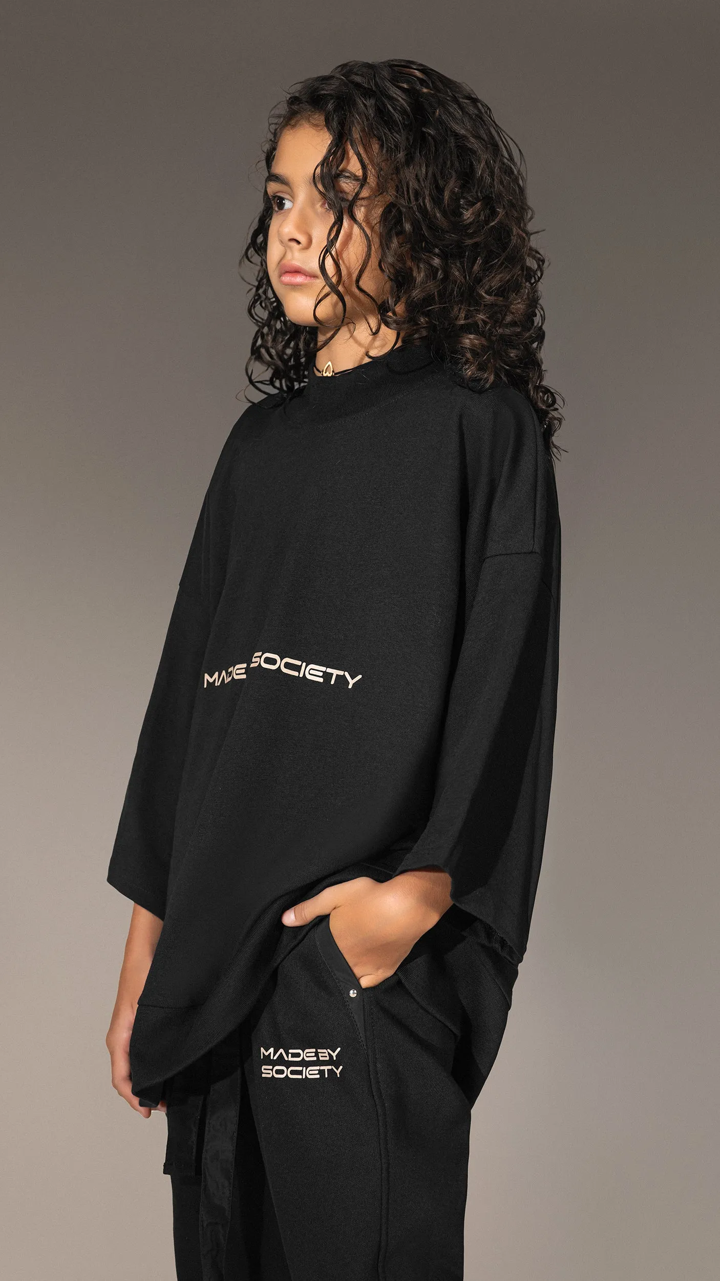 Oversized T-shirt "Made by Society" - T35639 sold by Made by Society product image thumbnail 2