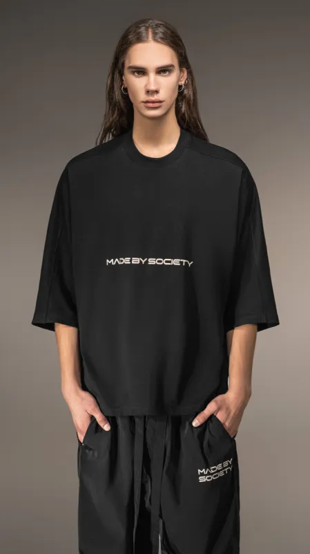 Tricou  Crop Oversized Made by Society - T15605 sold by Made by Society