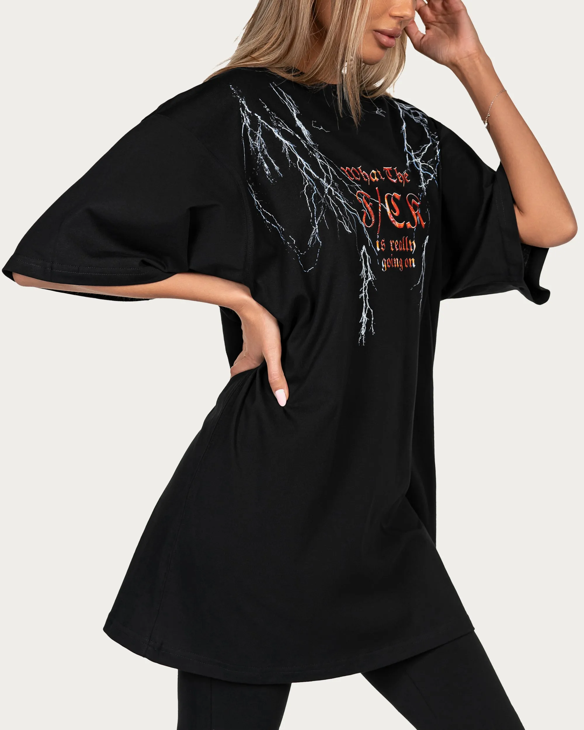 What the f/ck t-shirt - T24995 sold by Made by Society product image thumbnail 2