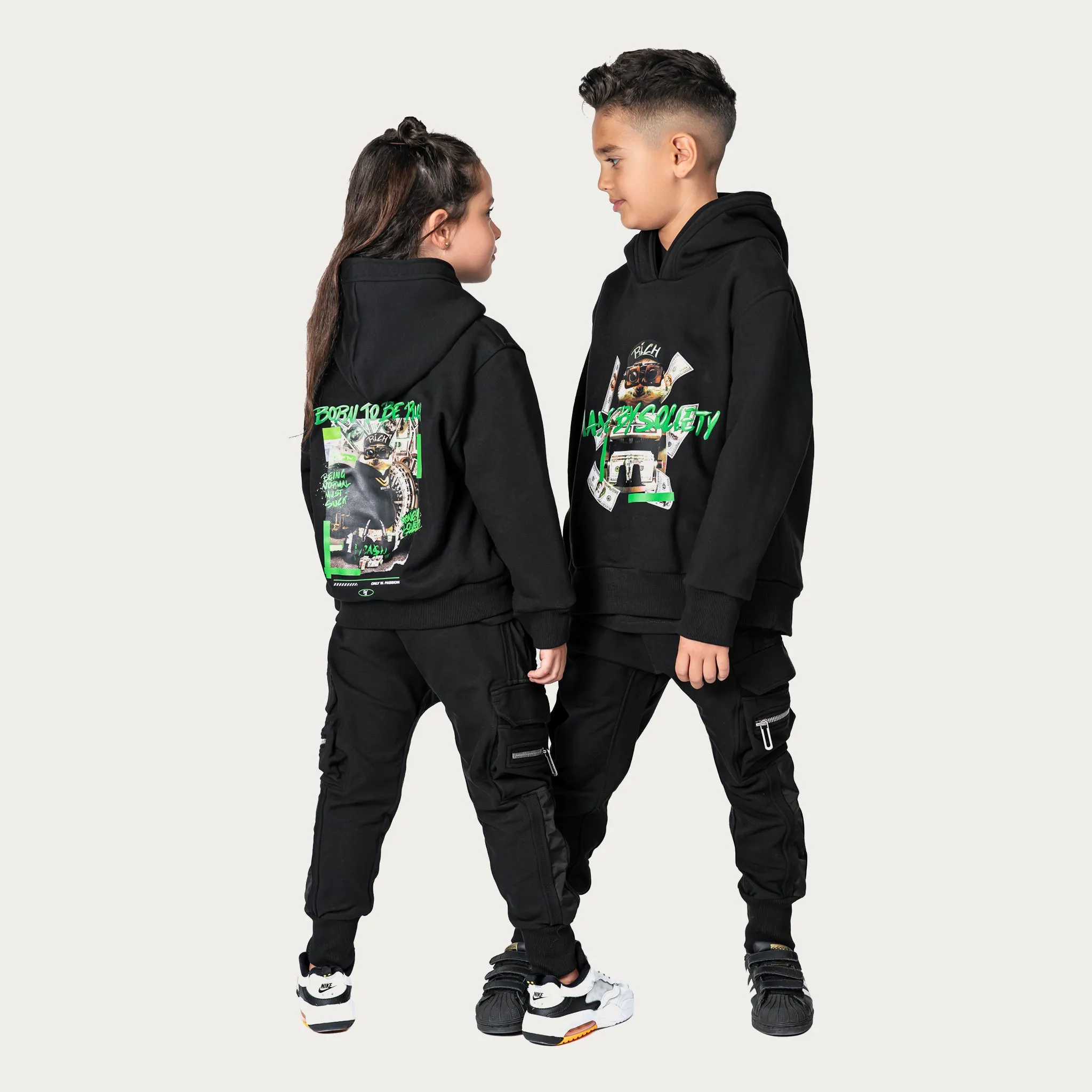 Born to be rich hoodie - H34592 sold by Made by Society product image thumbnail 5