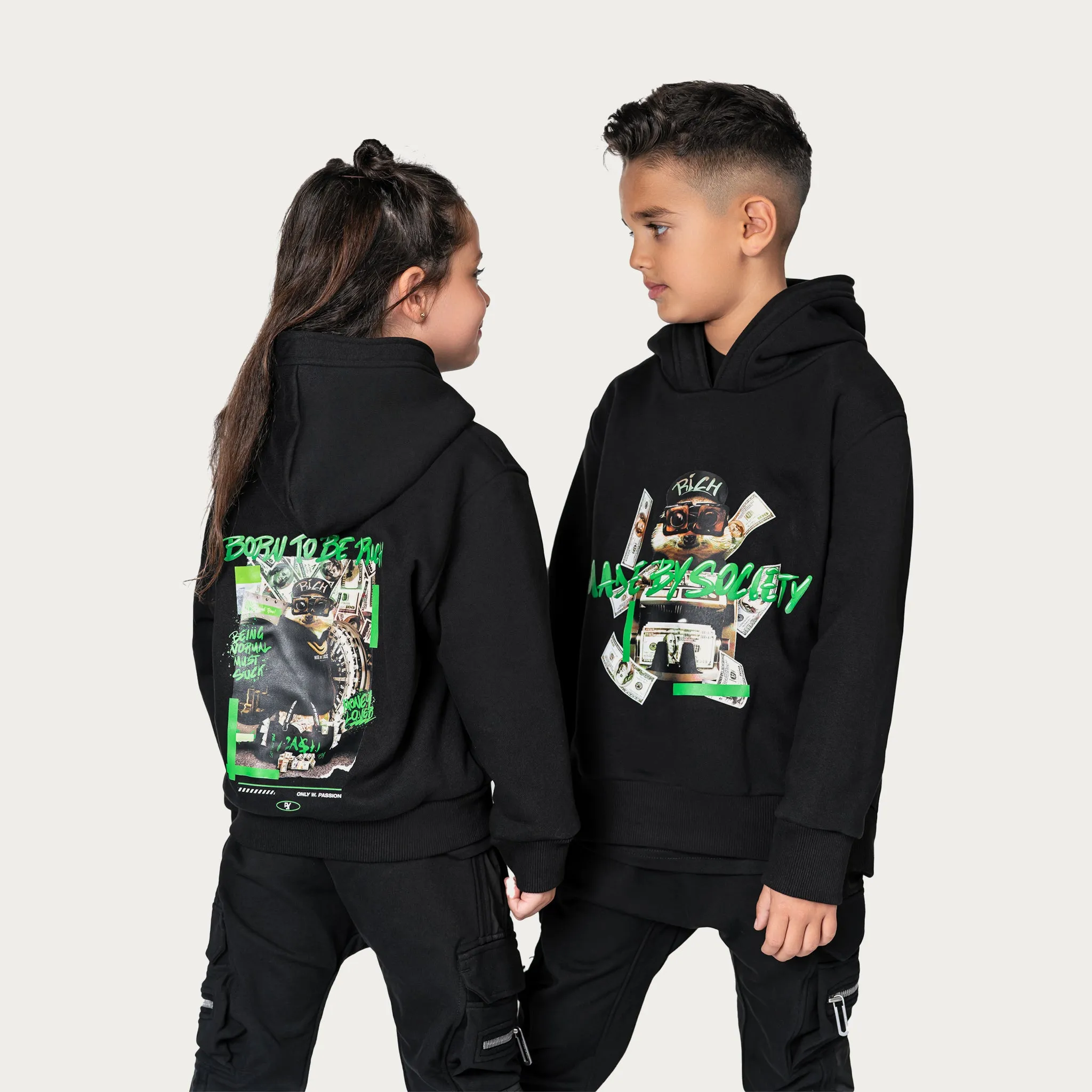 Born to be rich hoodie - H34592 sold by Made by Society