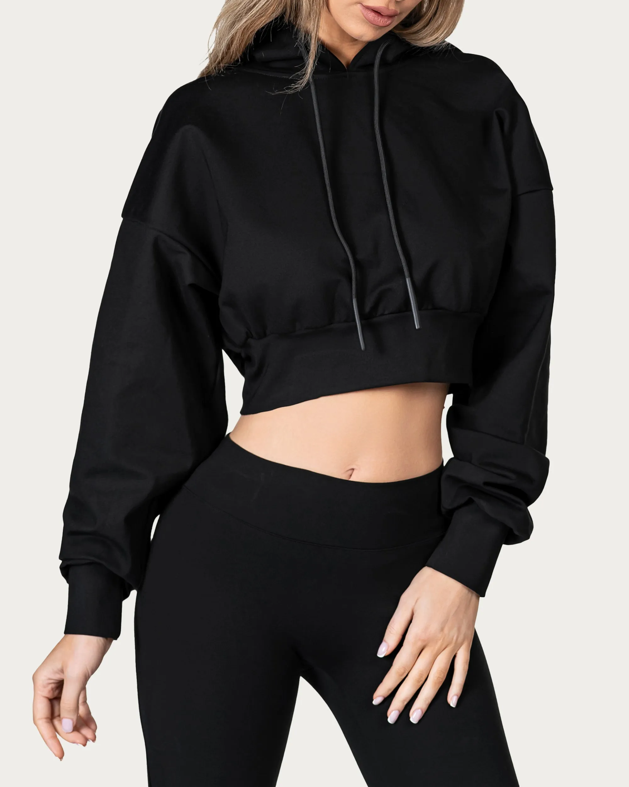 Heavy crop hoodie - H24226 sold by Made by Society