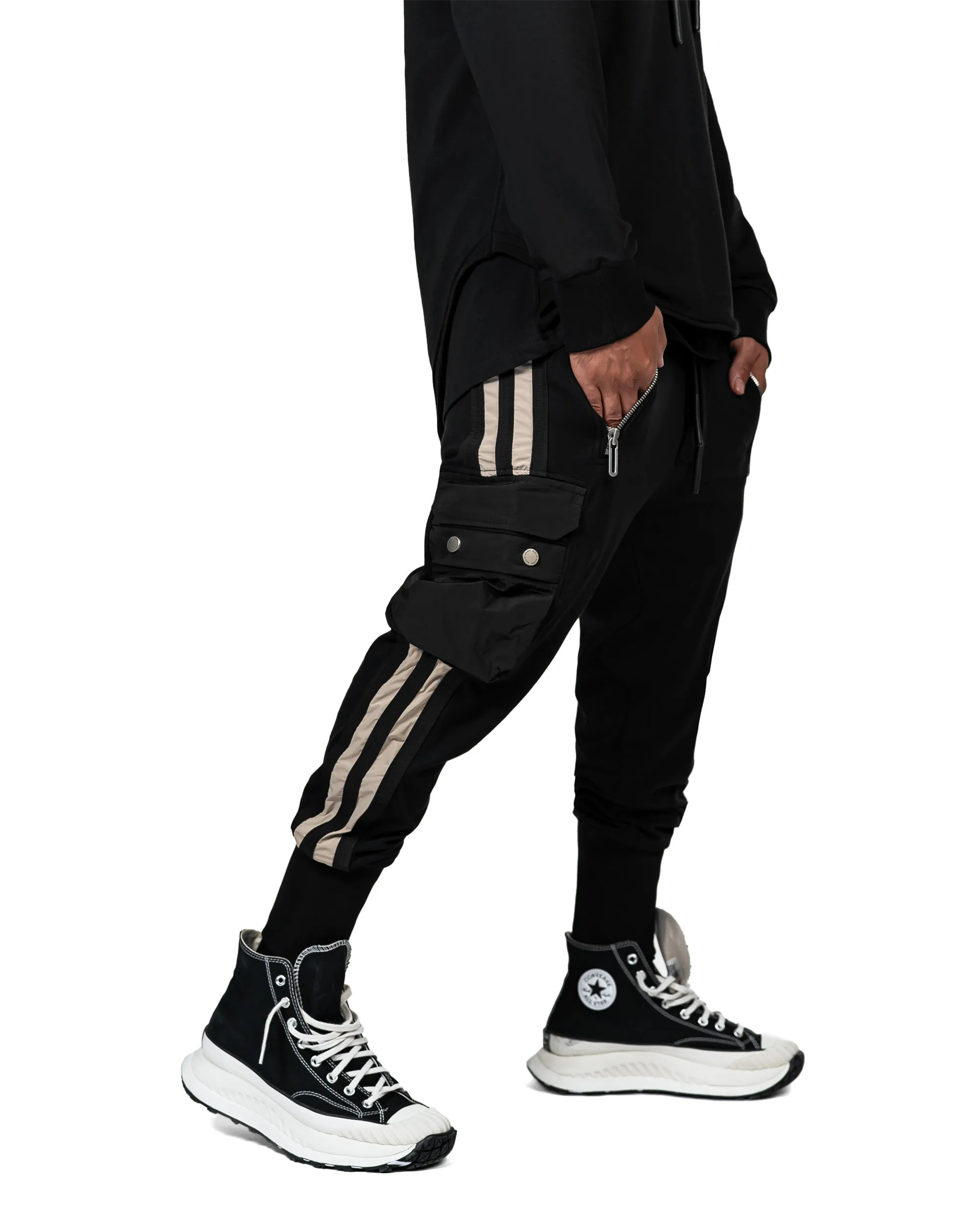 Vertical lines cargo pants - P13650 sold by Made by Society