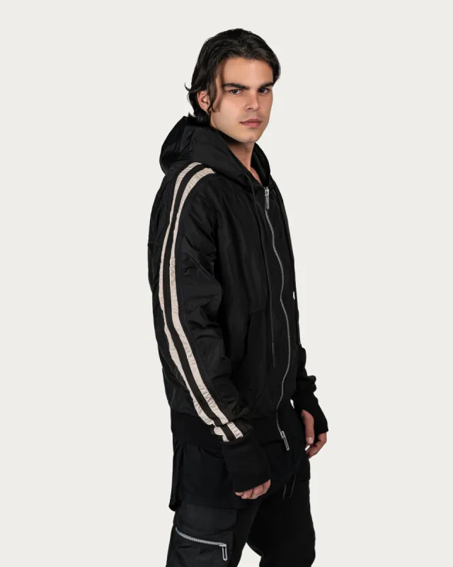 Vertical lines hoodie jacket - H13424 sold by Made by Society