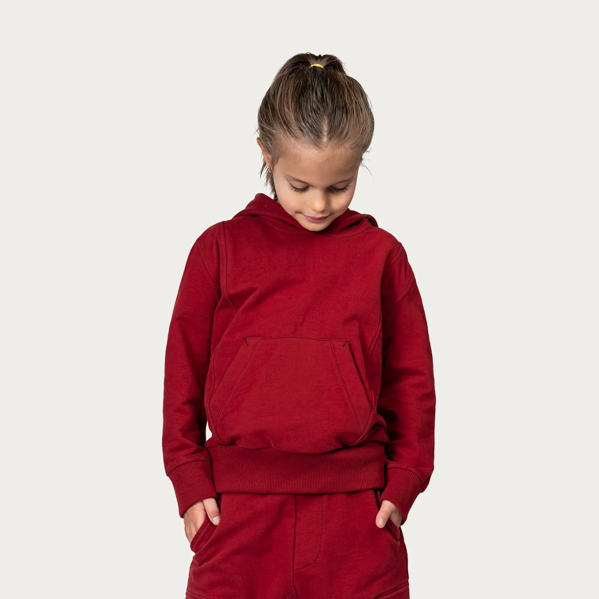 Burgundy hoodie - H32047 sold by Made by Society product image thumbnail 4