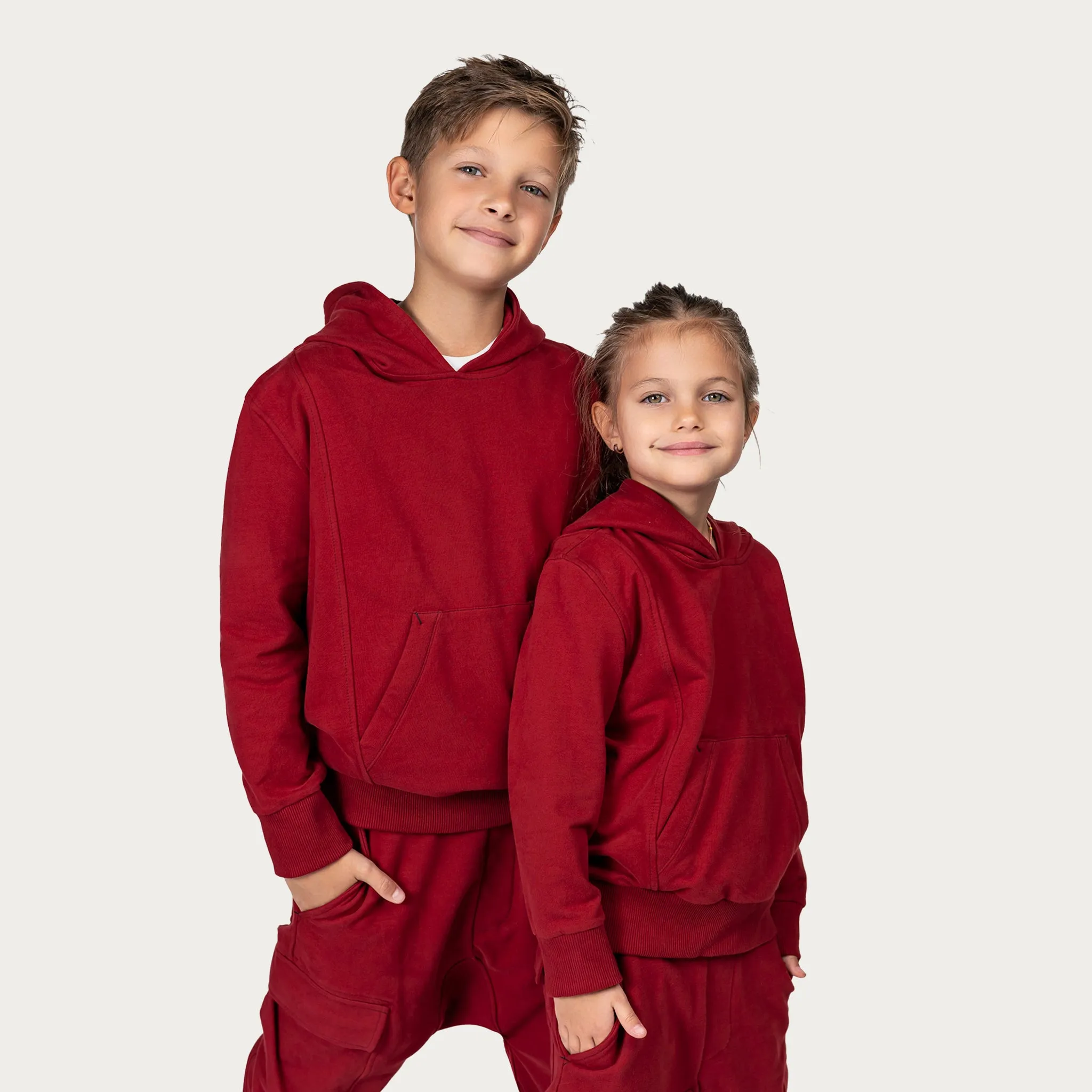 Burgundy hoodie - H32047 sold by Made by Society product image thumbnail 3