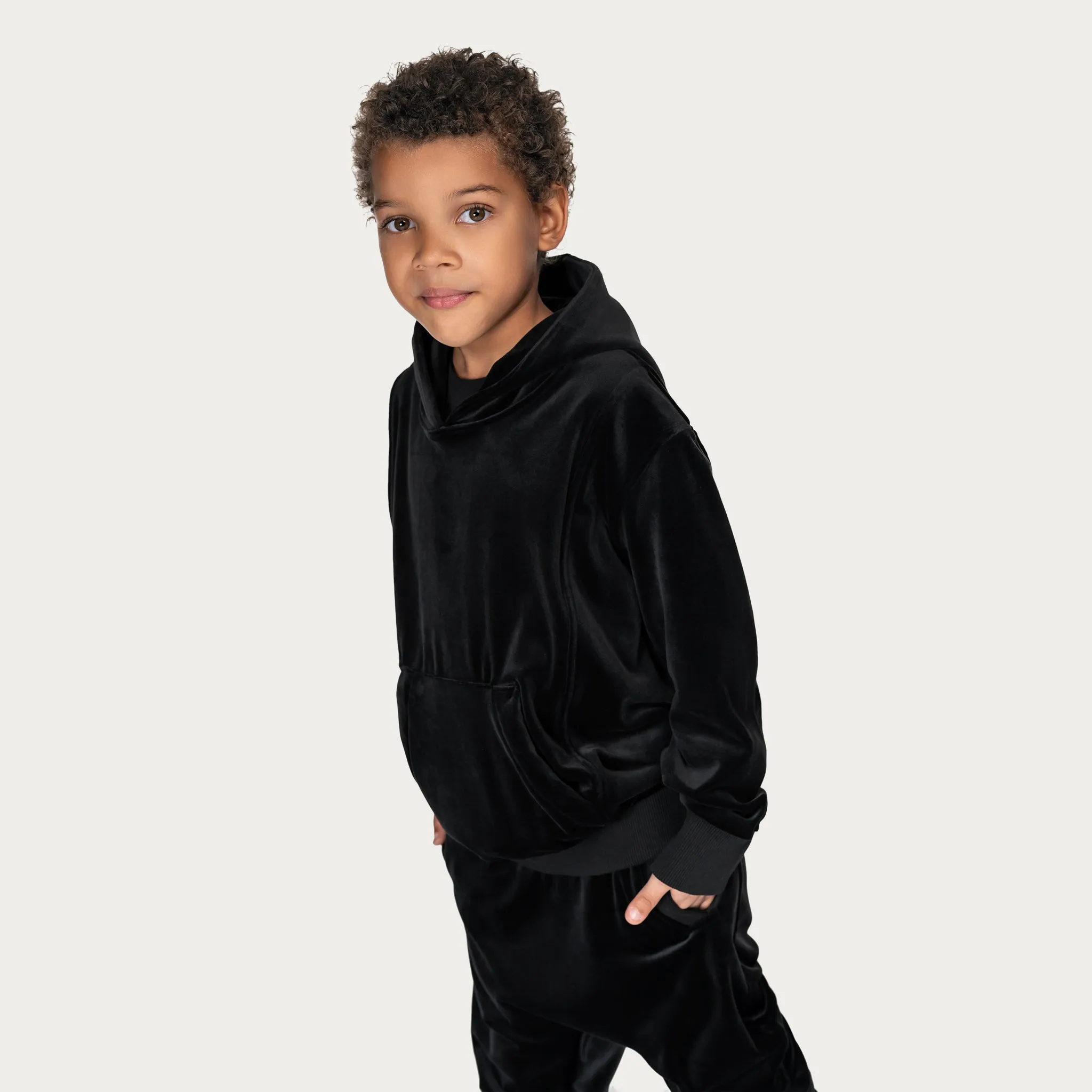 Velvet hoodie - H32053 sold by Made by Society product image thumbnail 4