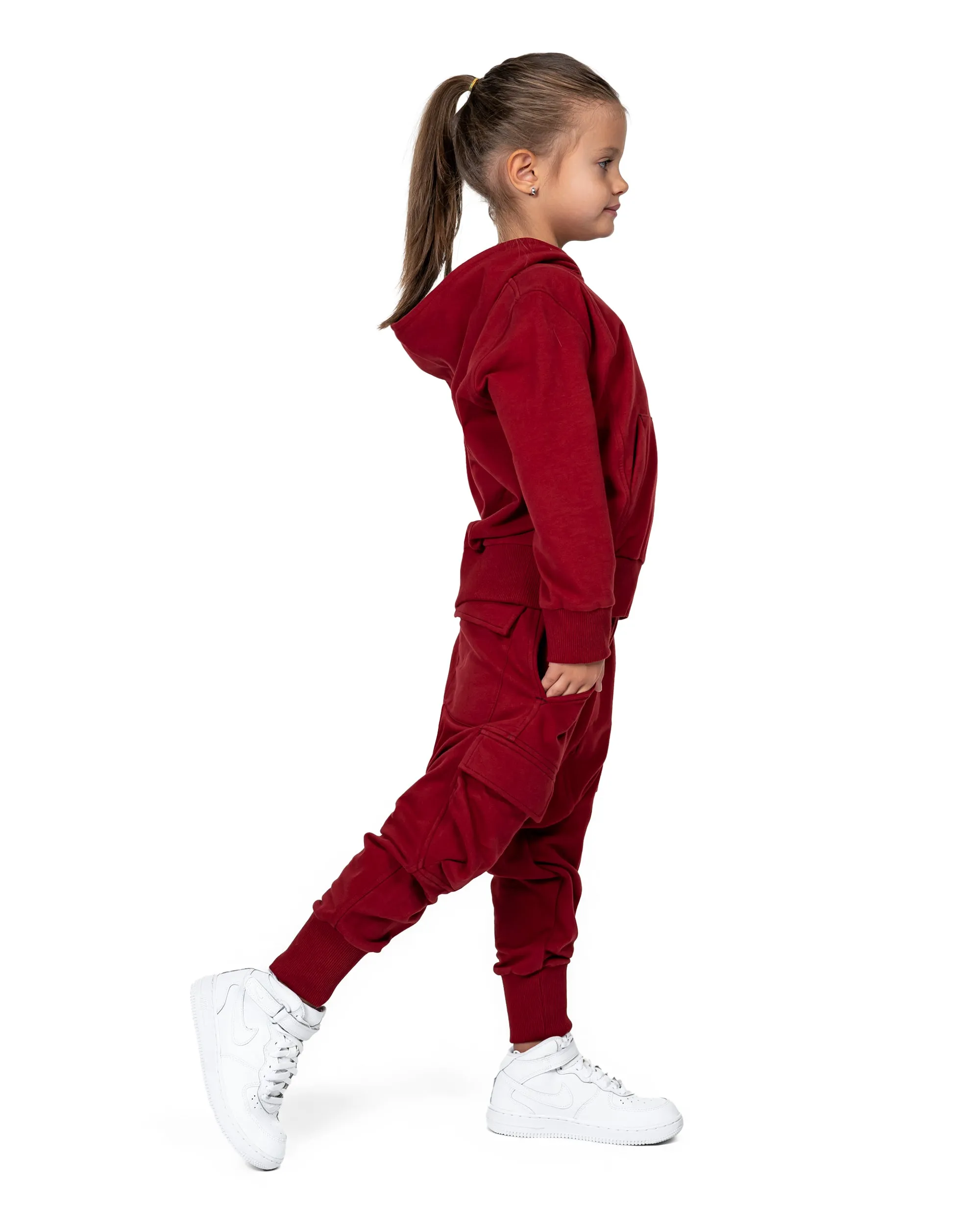 Burgundy cargo pants - P32062 sold by Made by Society product image thumbnail 4