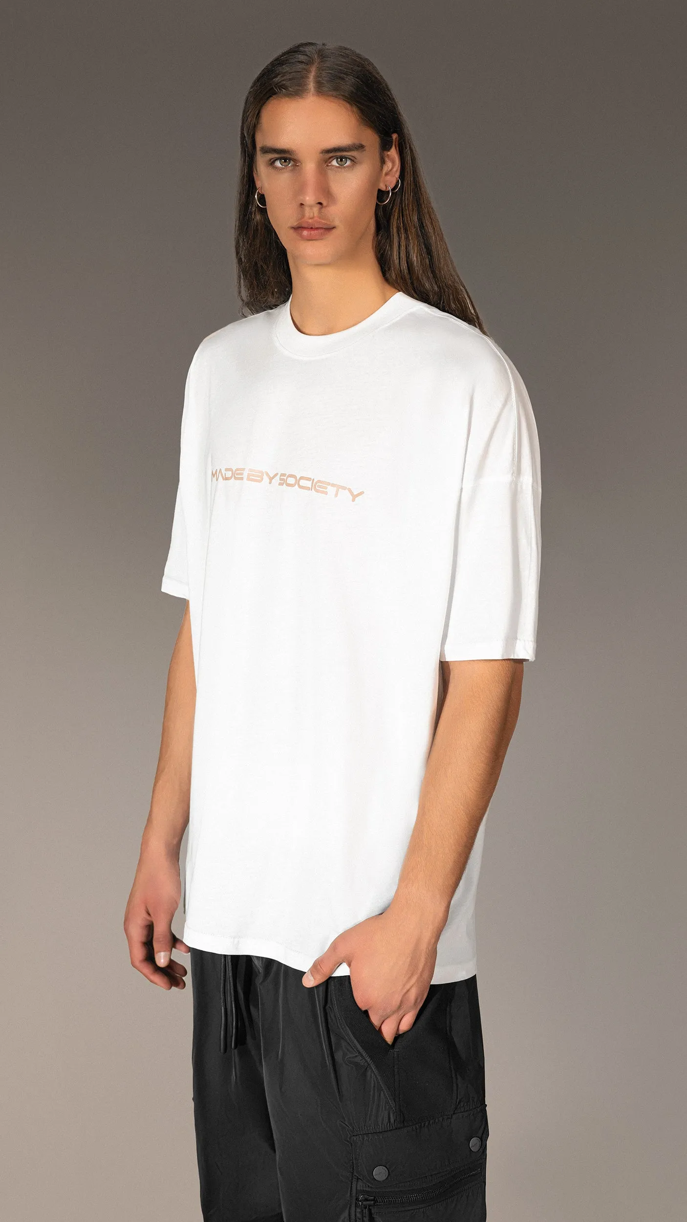 White T-shirt Made by Society - T15655 sold by Made by Society product image thumbnail 2