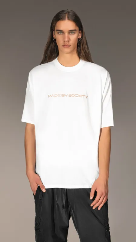 White T-shirt Made by Society - T15655 sold by Made by Society