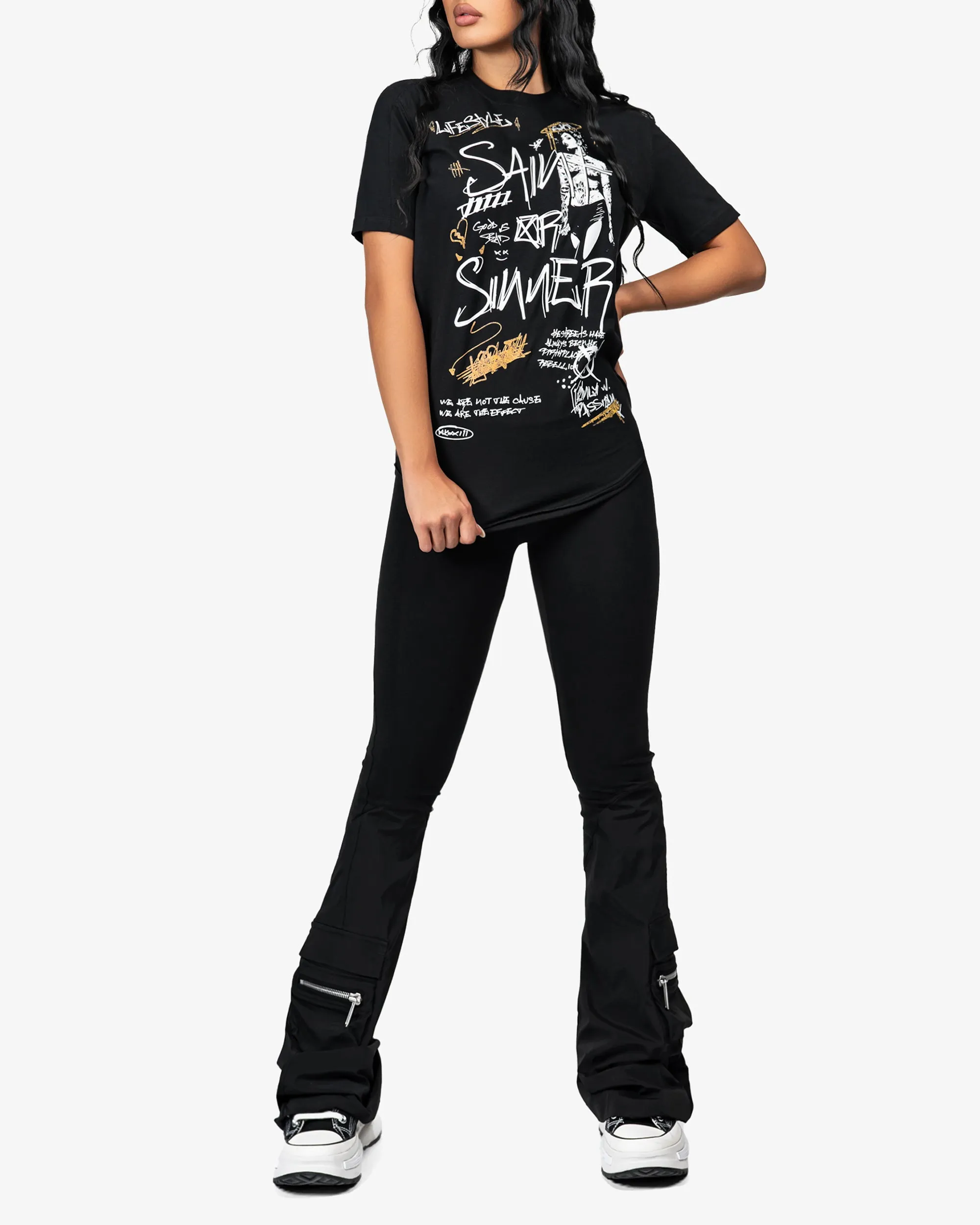 Saint or sinner t-shirt - T24833 sold by Made by Society product image thumbnail 4