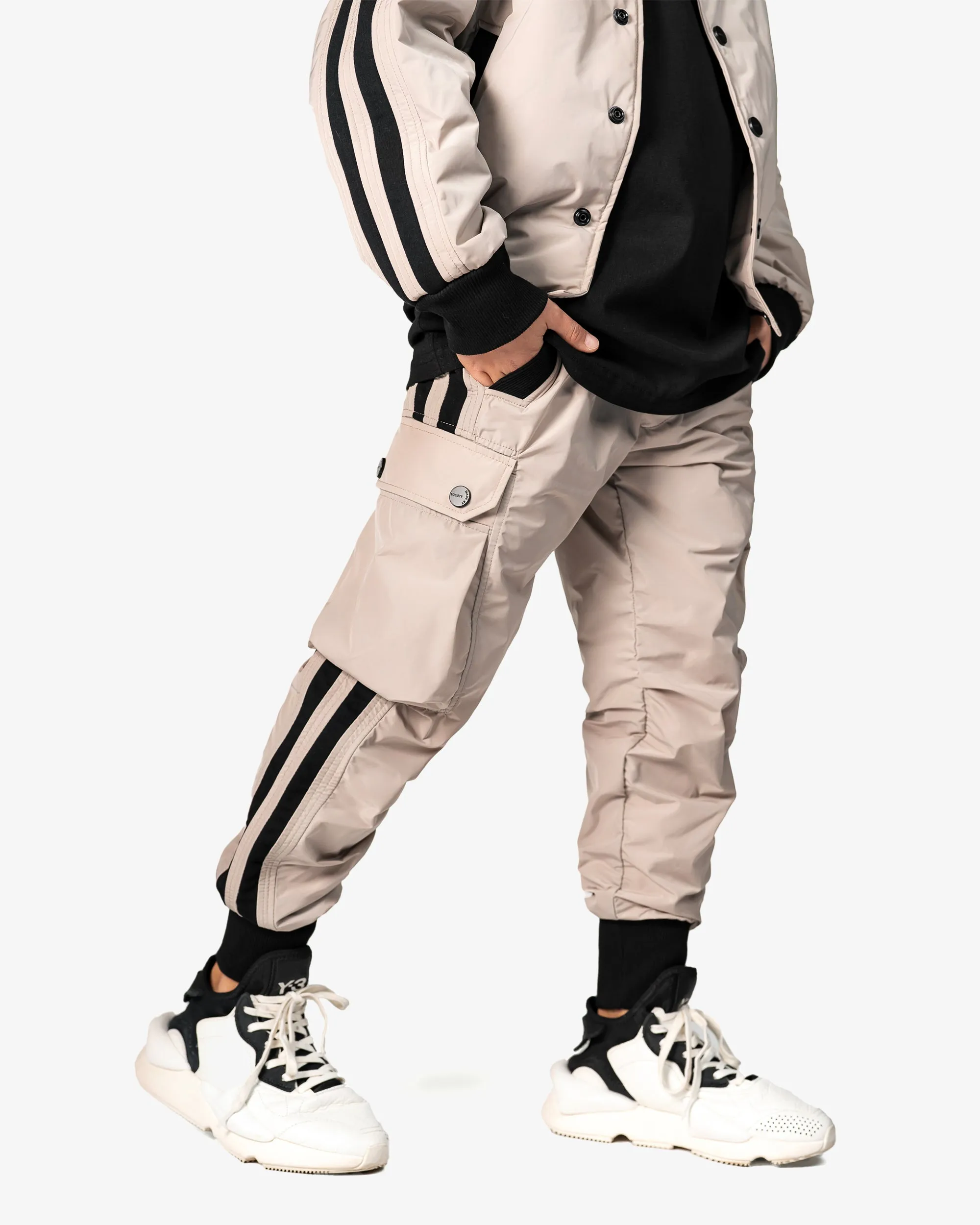 Stripes cargo pants - P34131 sold by Made by Society