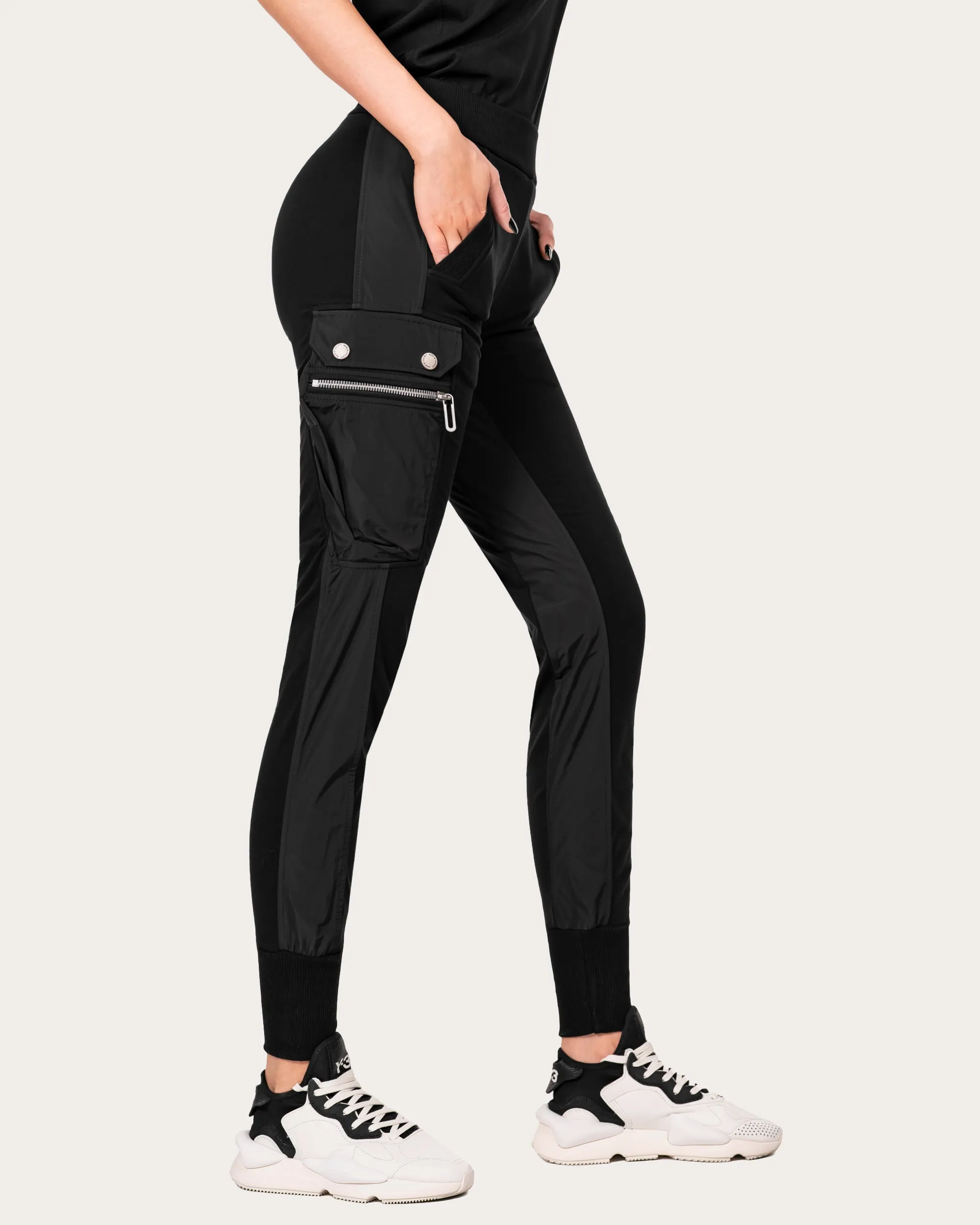 Stud double cargo pants - P23472 sold by Made by Society