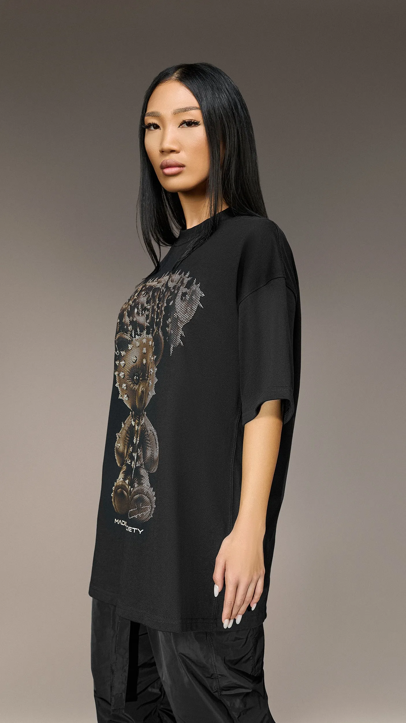 Oversized "Made by Society" T-Shirt - T25893 sold by Made by Society product image thumbnail 2