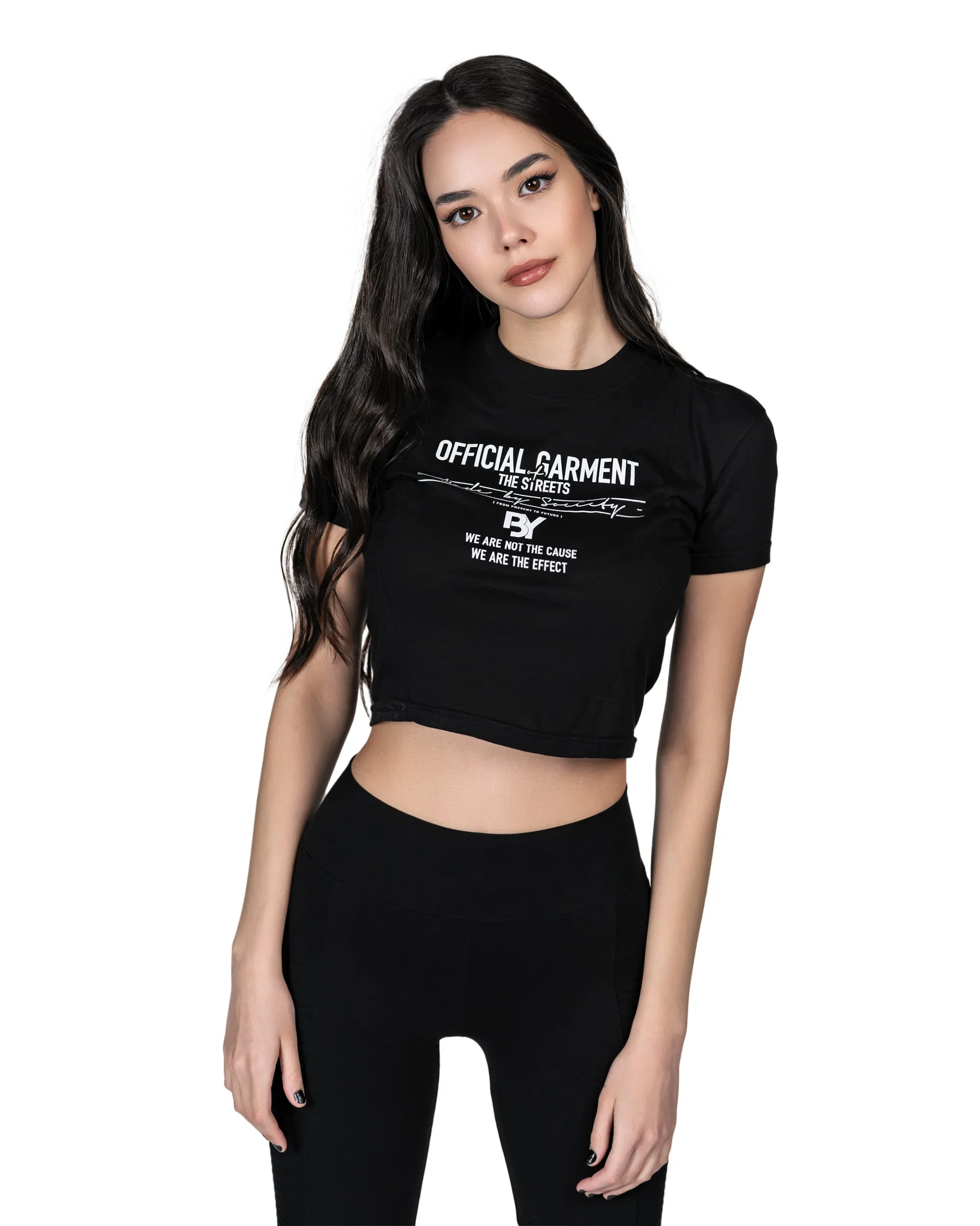 Crop fit t-shirt - T24465 sold by Made by Society