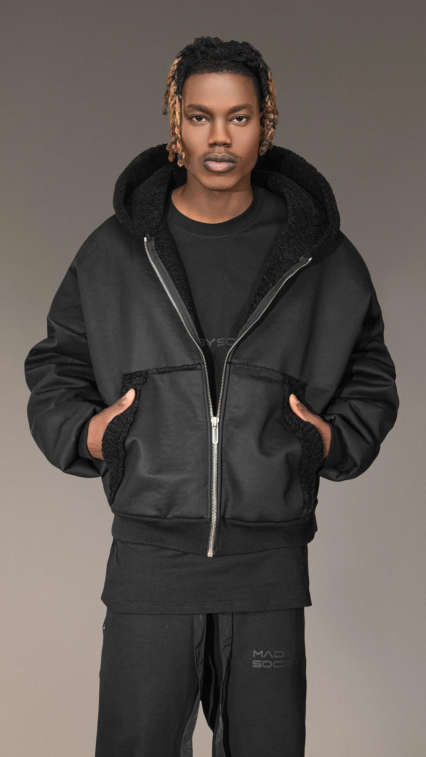 Oversized "Made By Society" Hoodie - H14912 sold by Made by Society product image thumbnail 3