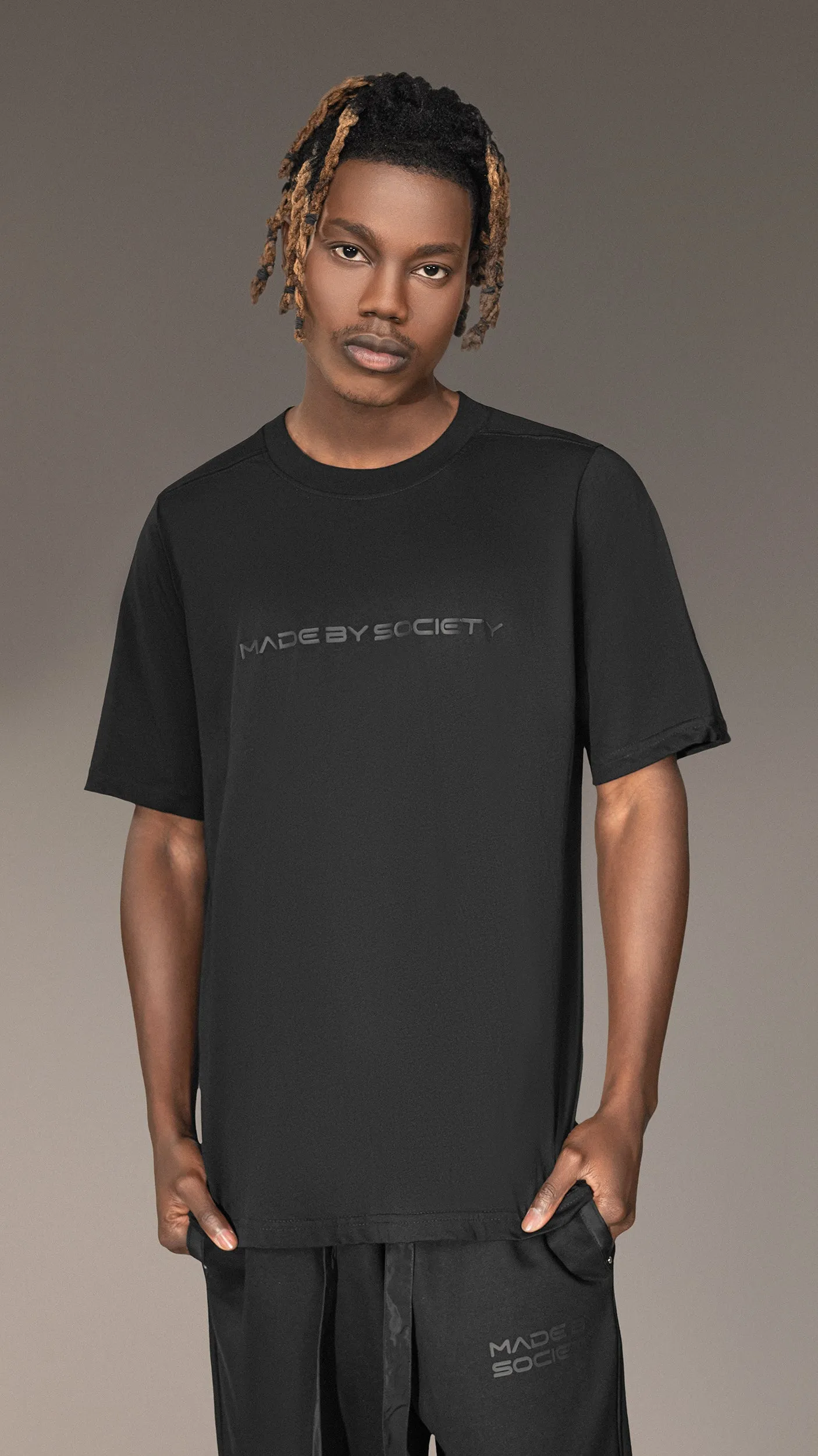 Black T-shirt "MADE BY SOCIETY" - T15765 sold by Made by Society product image thumbnail 2