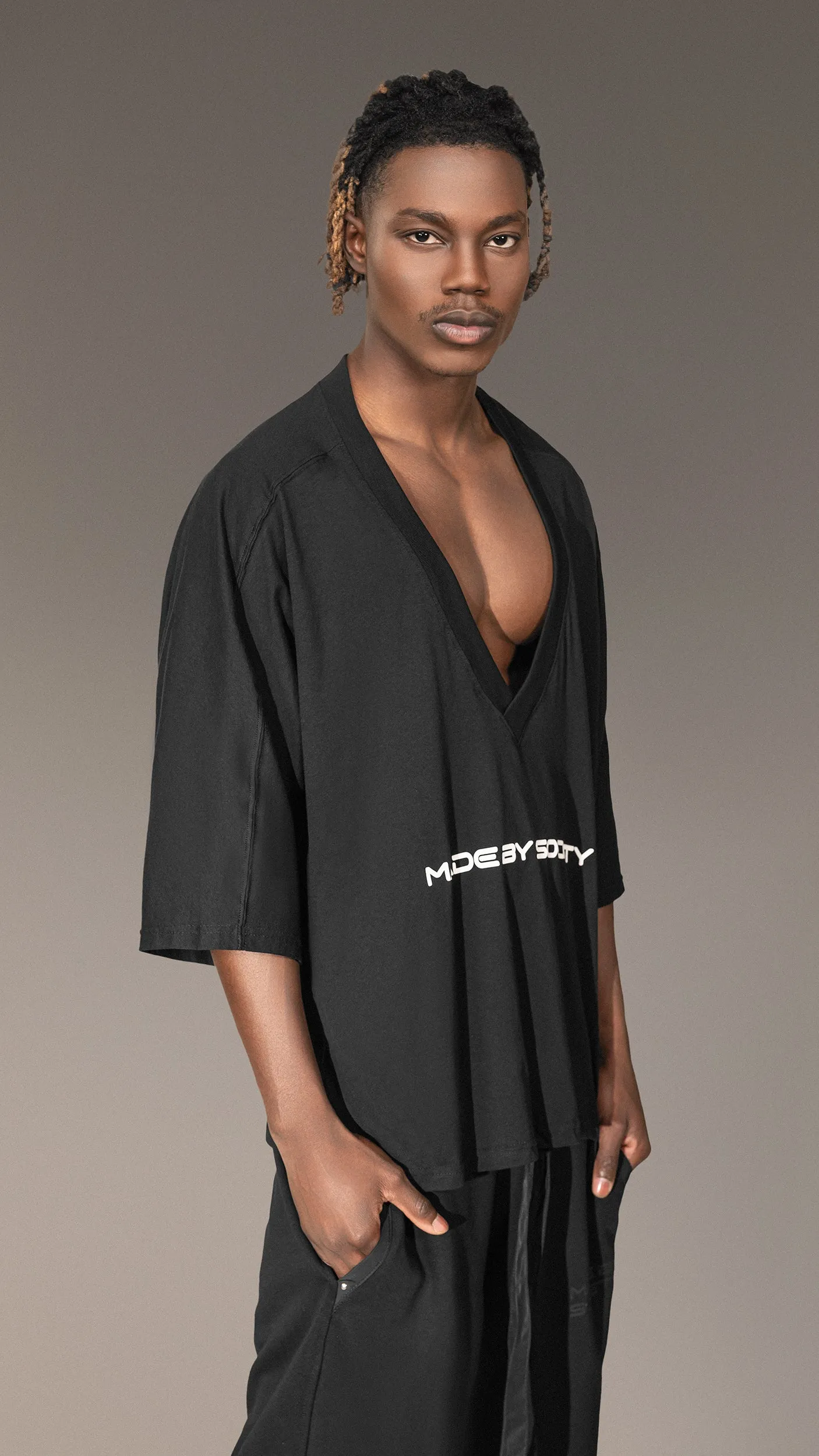 V-neck T-shirt - T15671 sold by Made by Society product image thumbnail 3