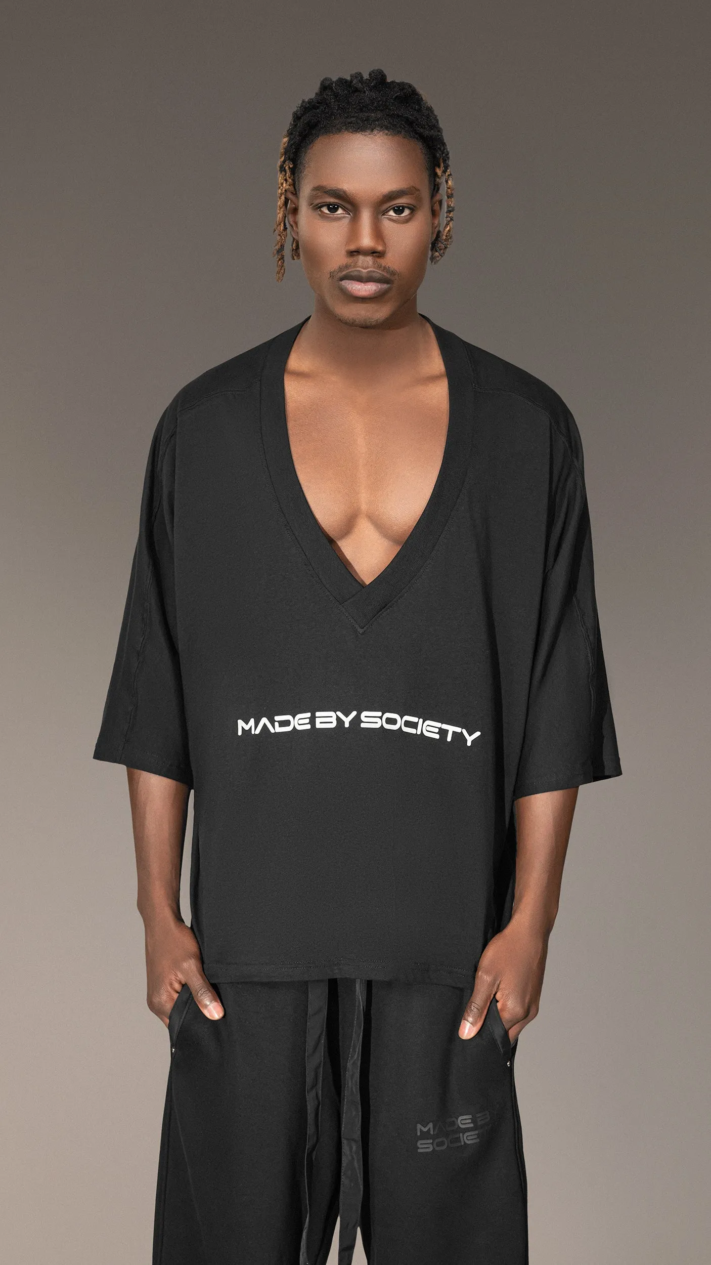 V-neck T-shirt - T15671 sold by Made by Society