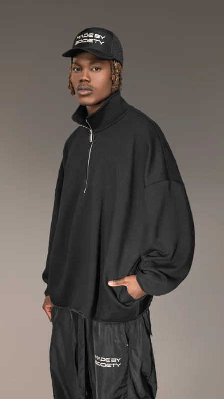 "Made By Society" Black Zip Hoodie - H15766 sold by Made by Society