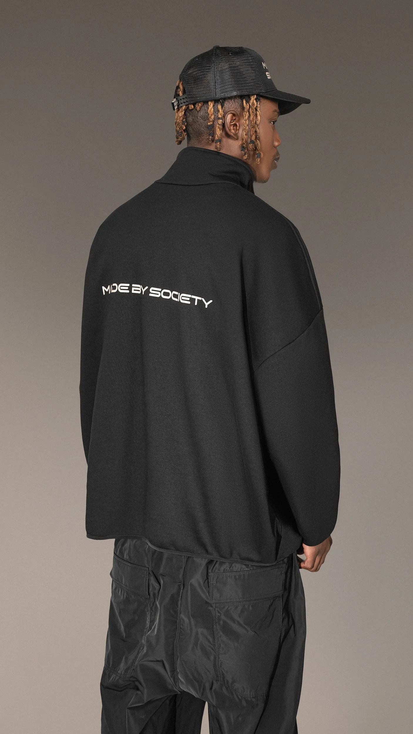 "Made By Society" Black Zip Hoodie - H15766 sold by Made by Society product image thumbnail 4