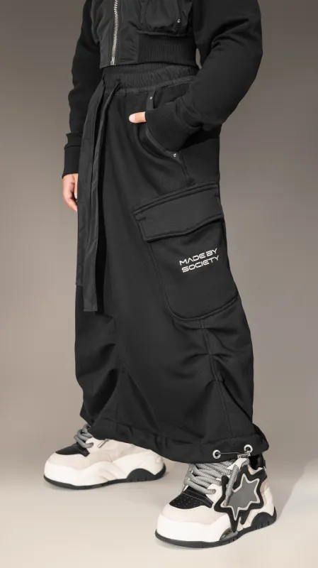 "Made By Society" Cargo Skirt - F35702 made by Made by Society