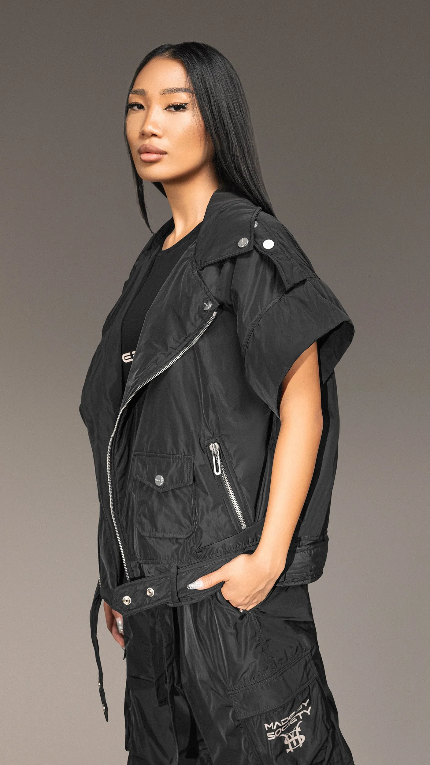 "Made By Society" Black Jacket - J24890 sold by Made by Society