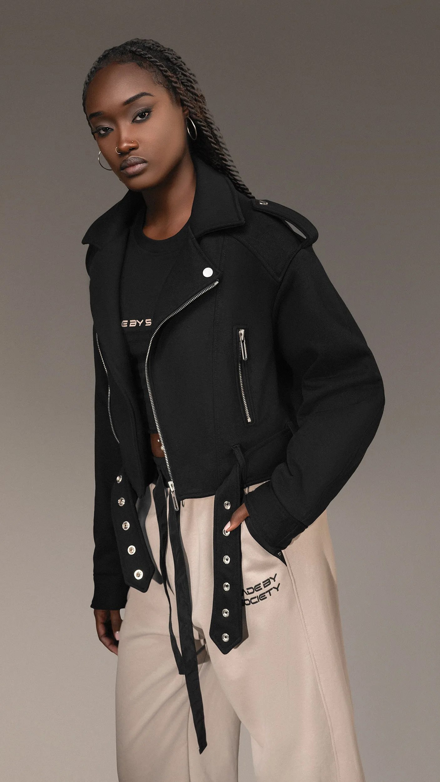 Biker Jacket - J25706 sold by Made by Society product image thumbnail 4