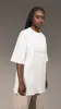 Oversized White T-Shirt Made By Society - T25363 sold by Made by Society