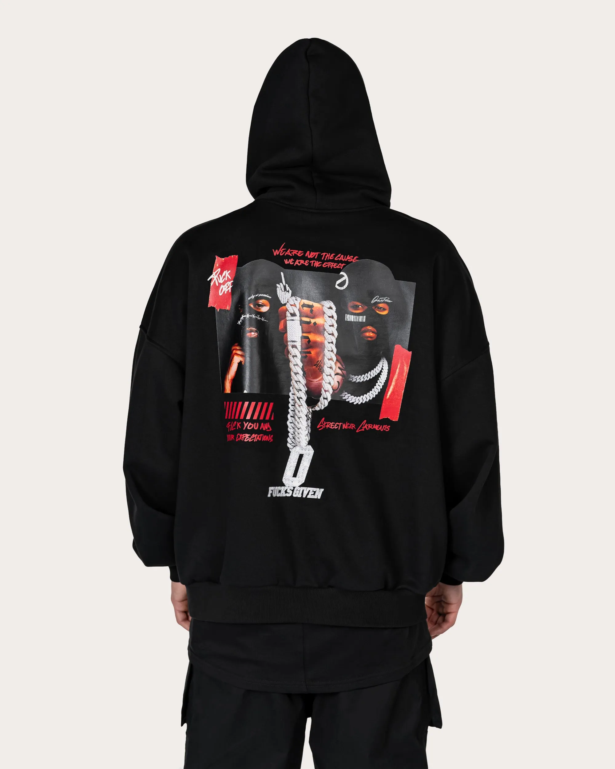 Zero f/cks given hoodie - H14929 sold by Made by Society