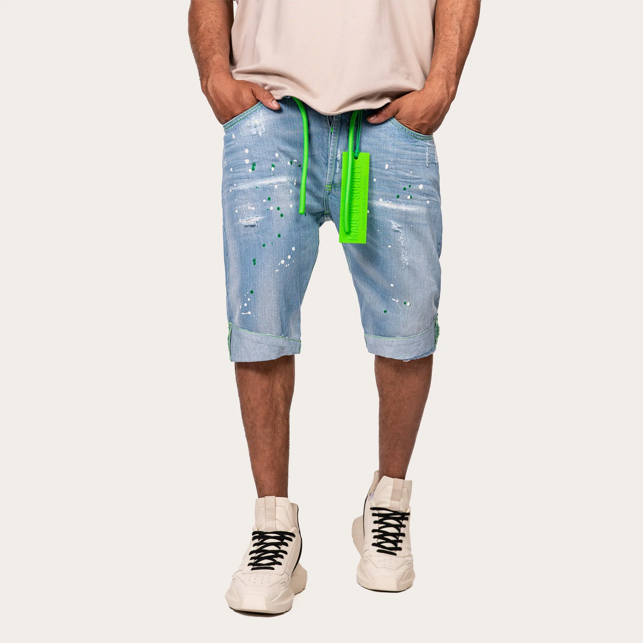 Paint short jeans - B13725 sold by Made by Society product image thumbnail 2