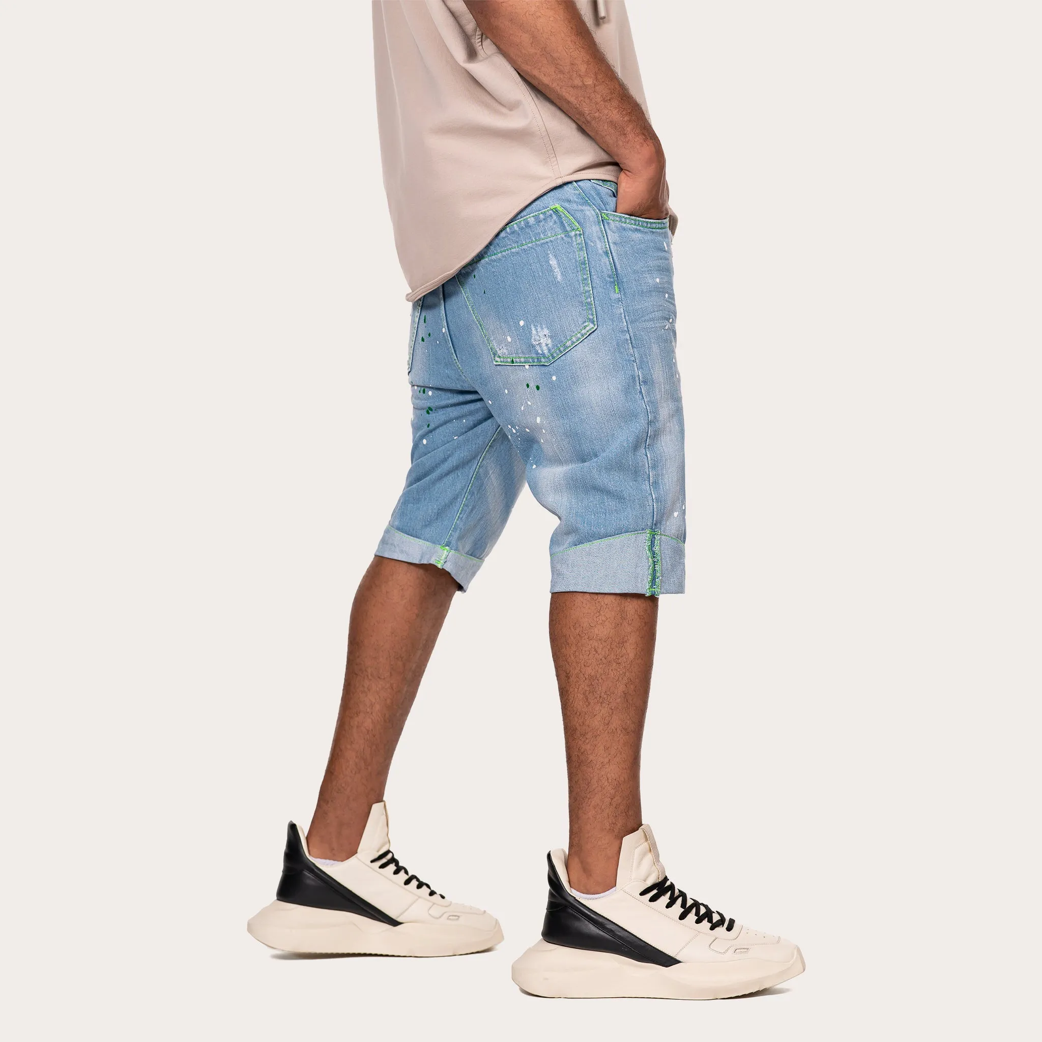 Paint short jeans - B13725 sold by Made by Society product image thumbnail 3