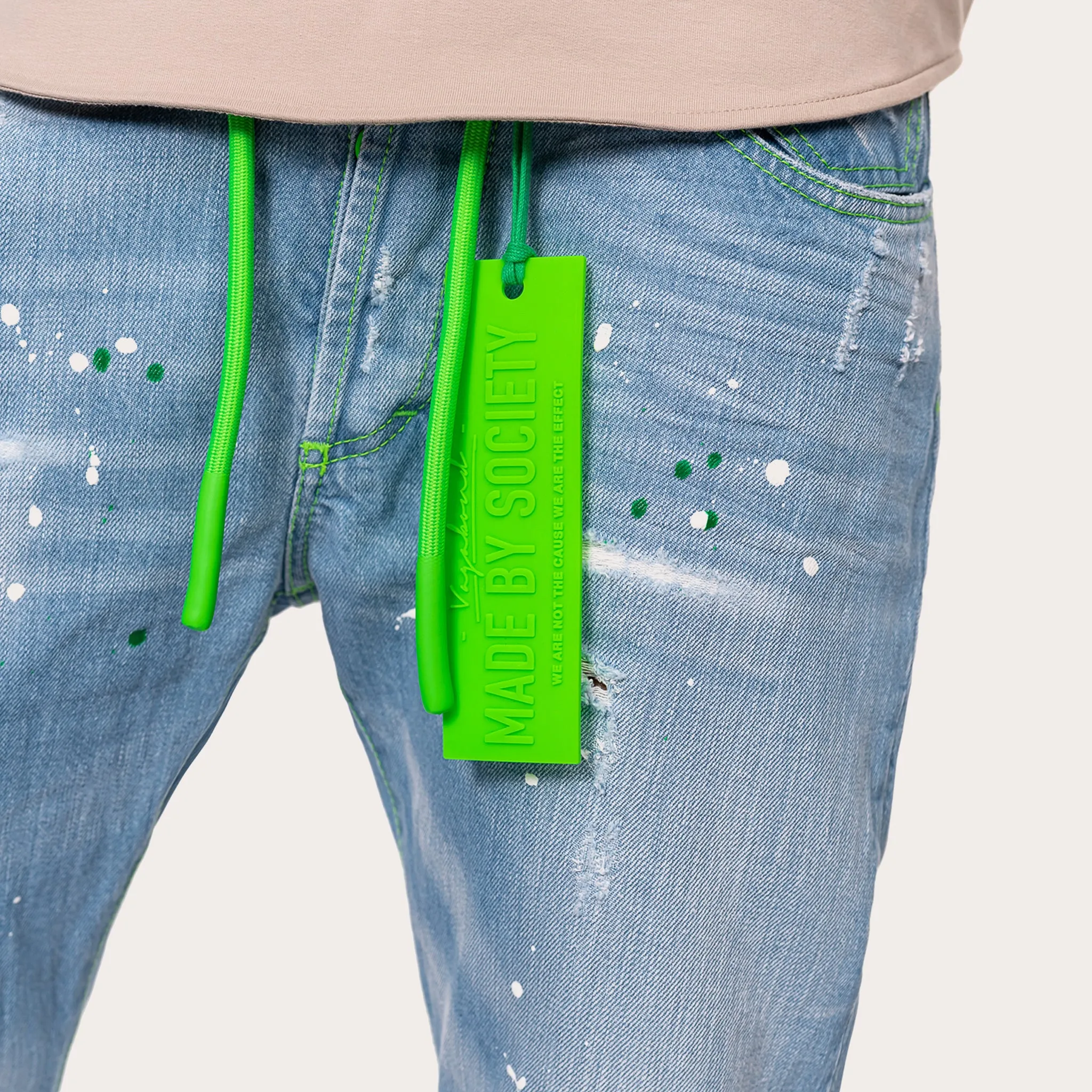 Paint short jeans - B13725 sold by Made by Society product image thumbnail 5