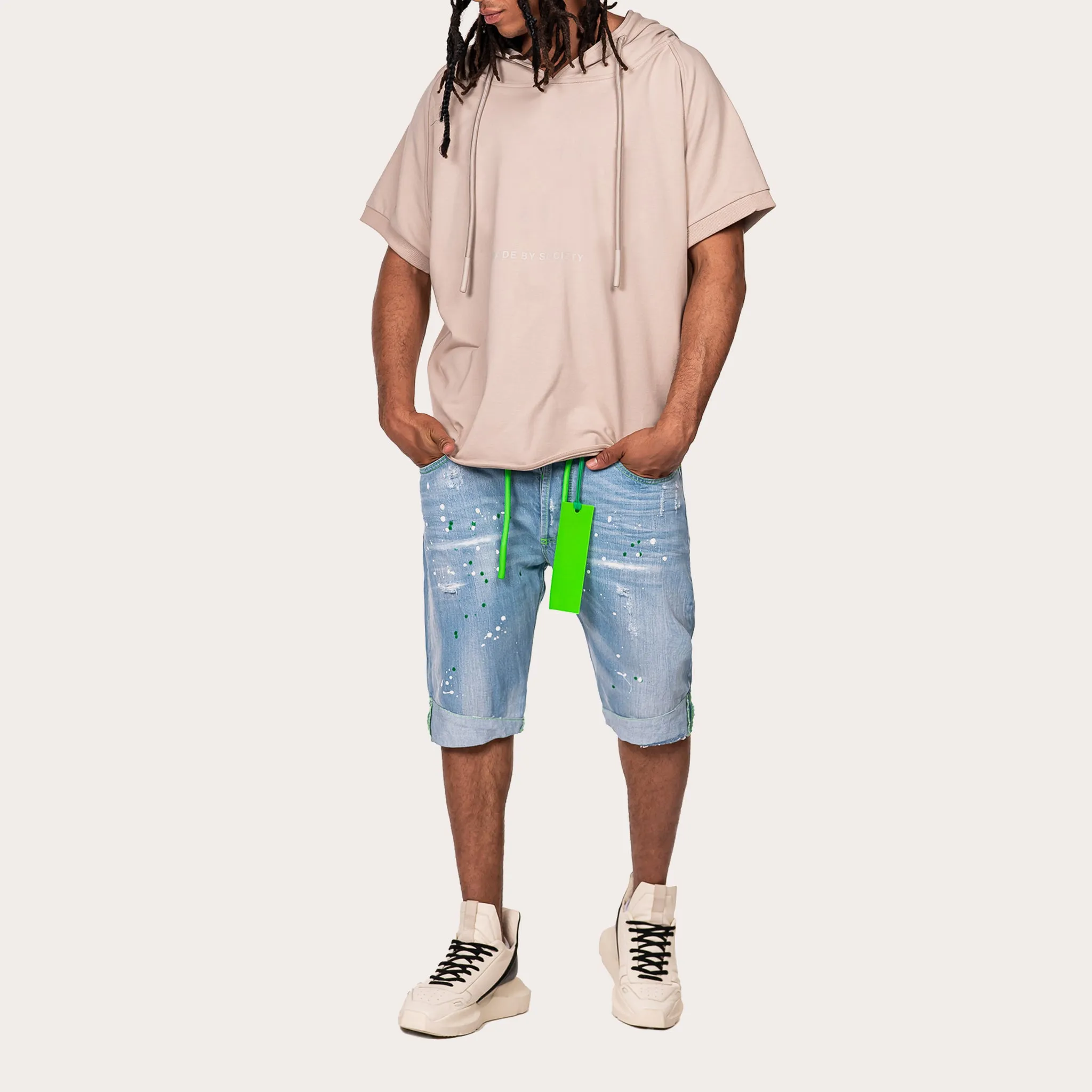 Paint short jeans - B13725 sold by Made by Society product image thumbnail 4