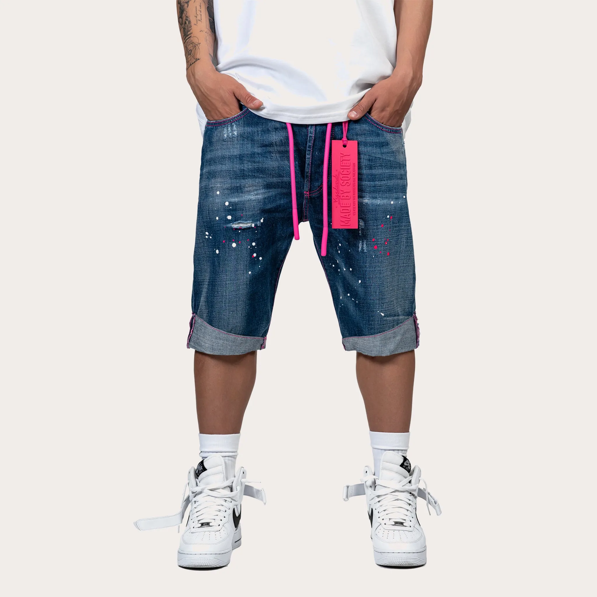 Paint Short Jeans - B13683 sold by Made by Society